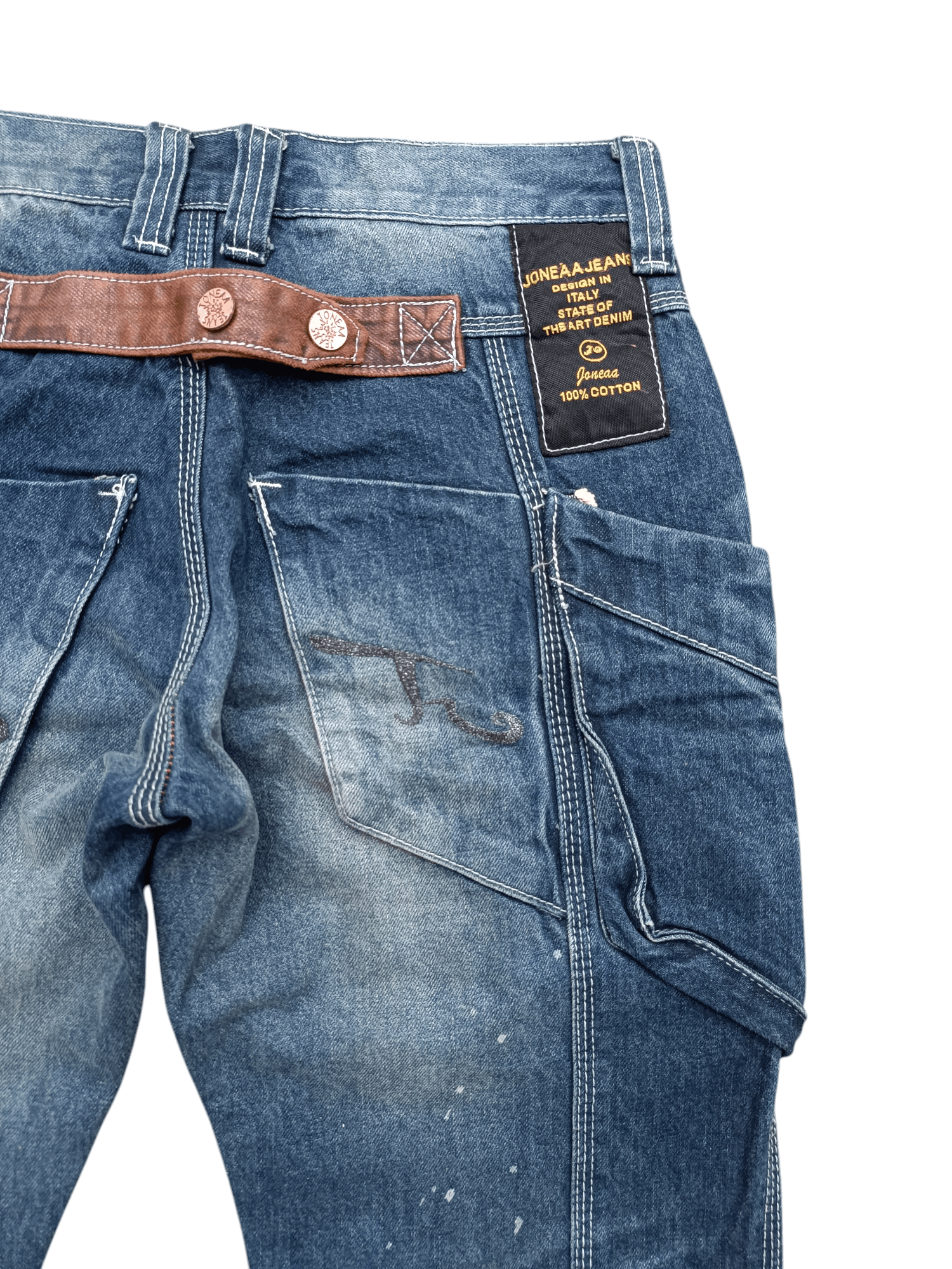 Hysteric Glamour RARE Joneaa Multi Pocket Design Knee Strap Jeans Size US 30 / EU 46 - 3 Thumbnail