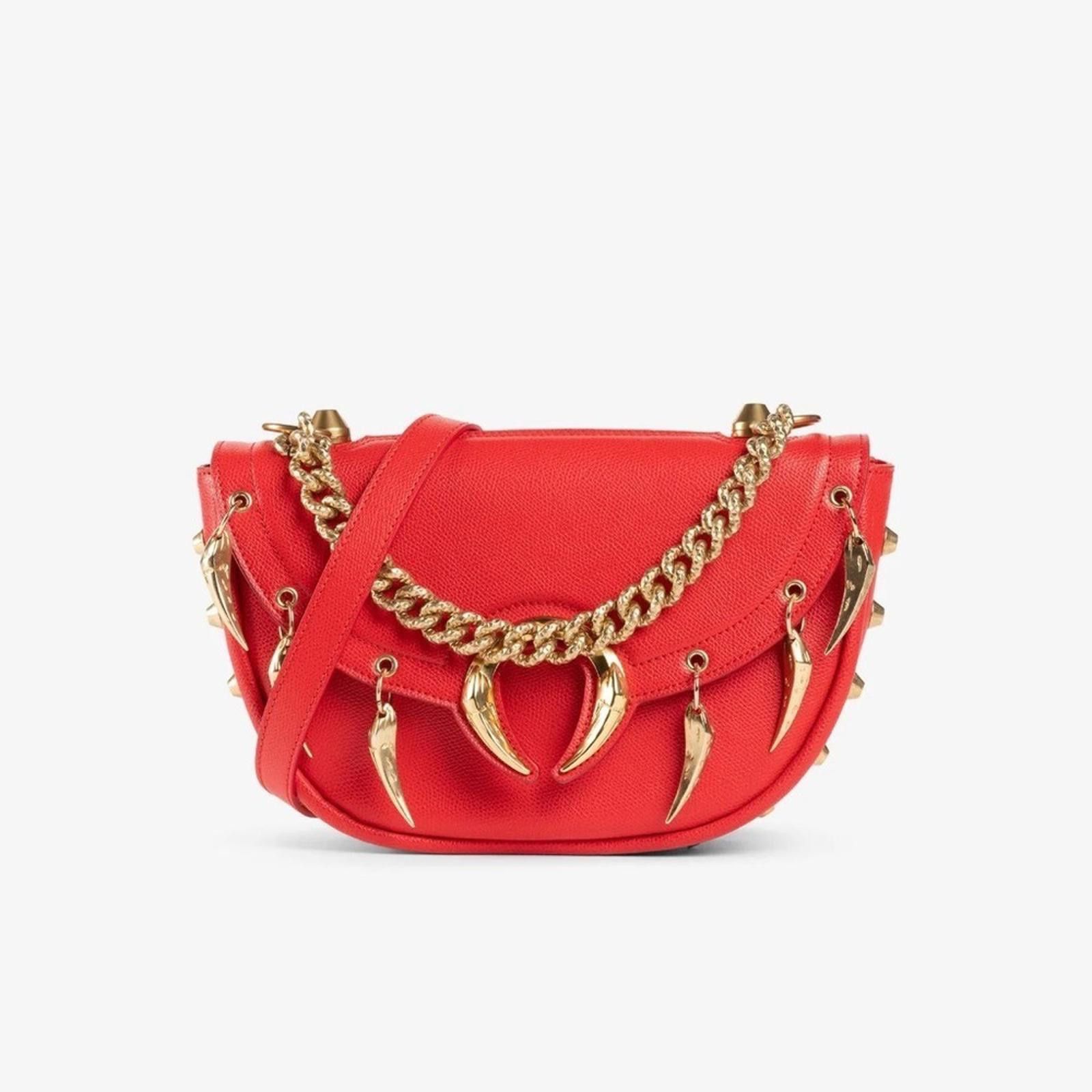 Roberto Cavalli TIGER TOOTH C LOGO SHOULDER BAG​​​