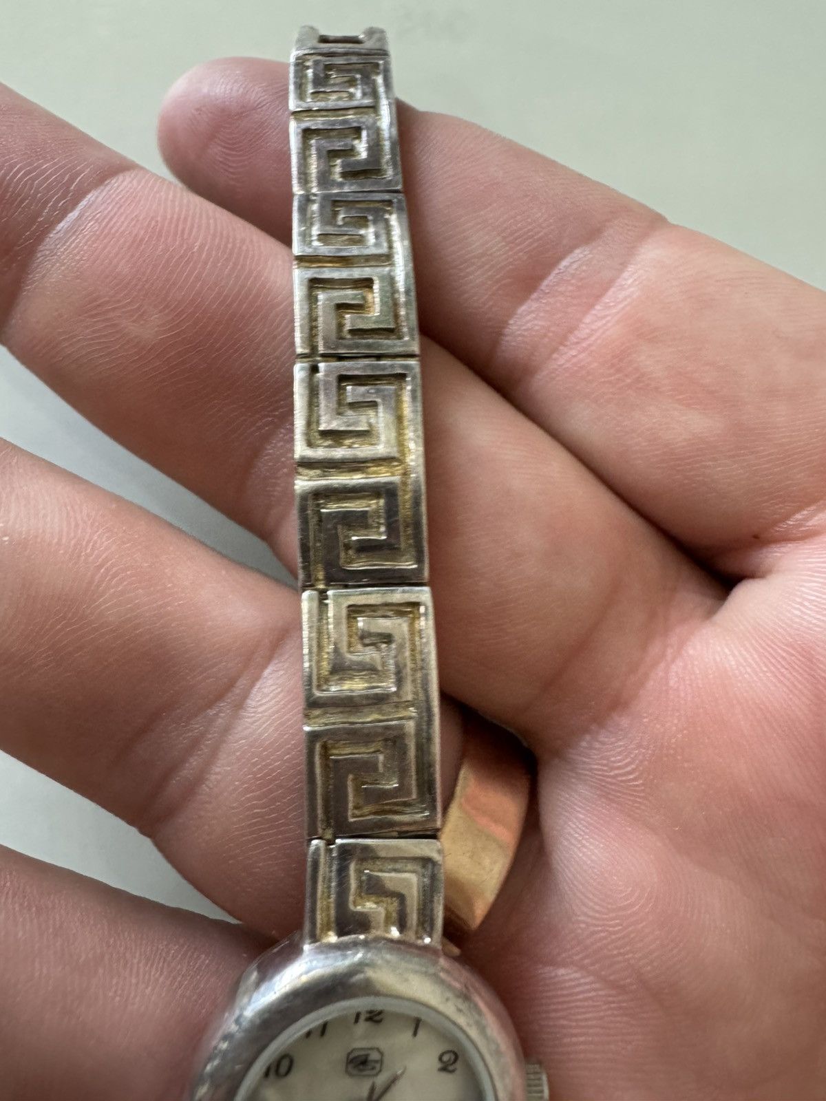 Other Geanni Sabatini Silver Watch Greek Key Bracelet Strap 19cm Size ONE SIZE - 14 Thumbnail