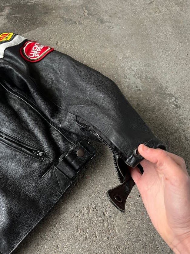Other Heavy leather motorcycle racing jacket Alpinestars Marlboro Size US S / EU 44-46 / 1 - 6 Thumbnail