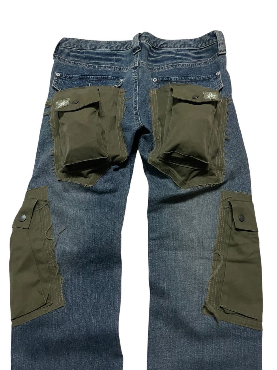 Undercover INSANE💥XIIIth TYPE-P1 RARE DENIM CARGO 3D POCKET SPLIT Size US 33 - 7 Thumbnail
