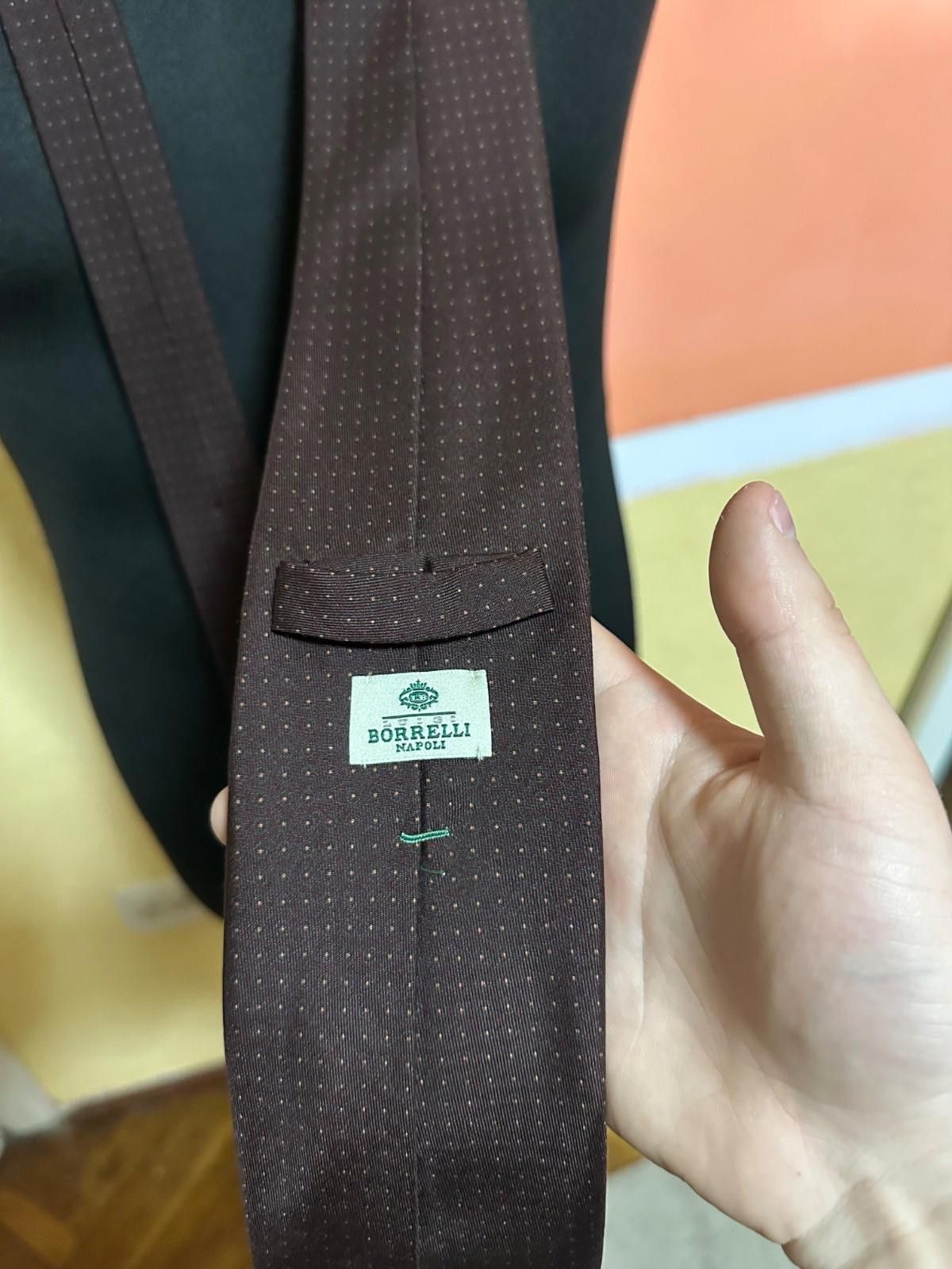 Luigi Borrelli Borrelli Napoli Brown Floral Silk Tie Size ONE SIZE - 5 Thumbnail