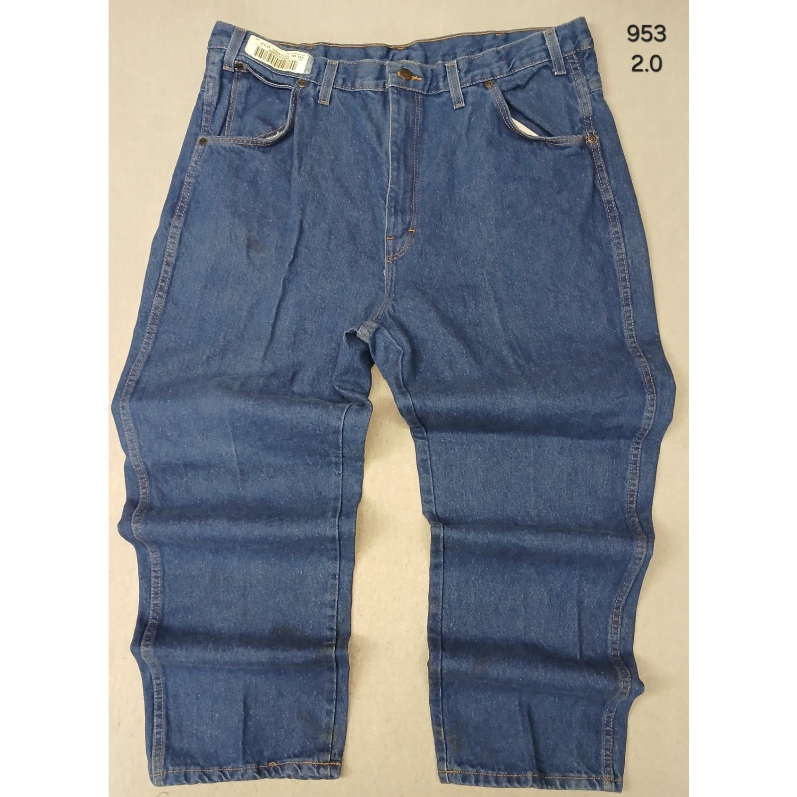 Other G & K (42x30) Tapered Straight Leg Blue Denim Work Jeans Size US 42 / EU 58 - 1 Thumbnail