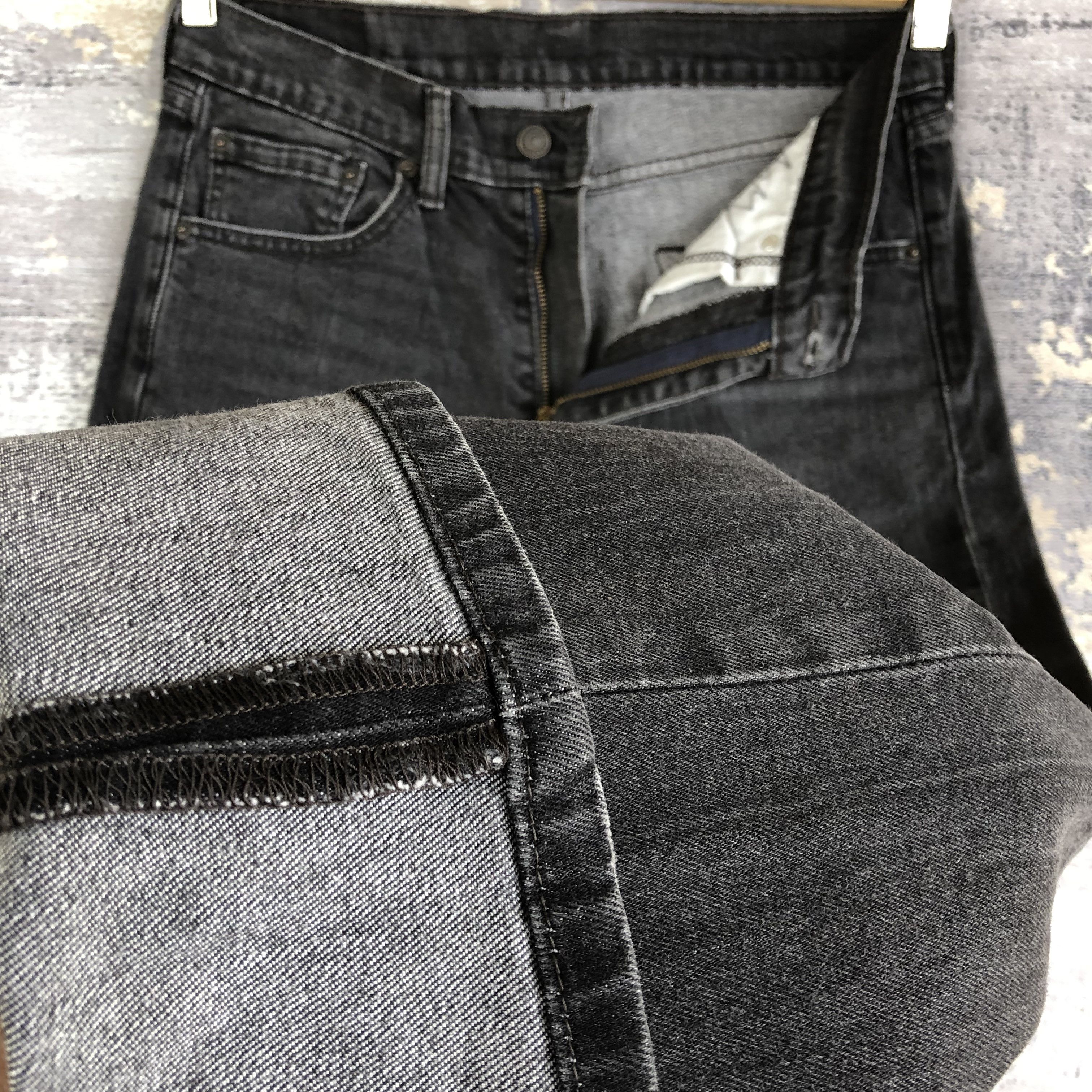 Levi's × Vintage Vintage Levis 505 Faded Black Jeans Levi's Distressed Denim Size US 30 / EU 46 - 8 Thumbnail