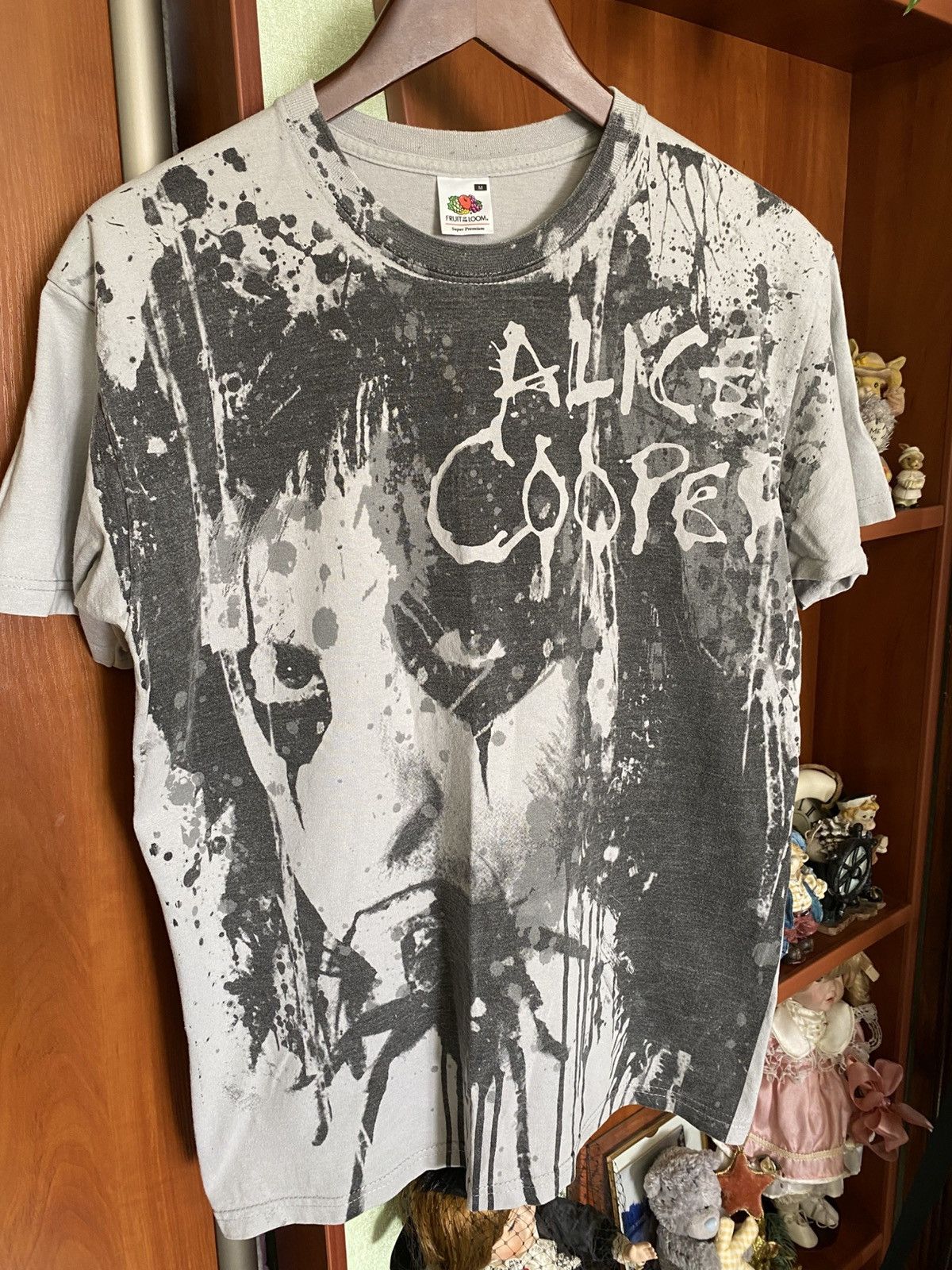 Band Tees Vintage Y2K Alice Cooper face AOP spider Crazy Metal Tee Size US M / EU 48-50 / 2 - 3 Thumbnail