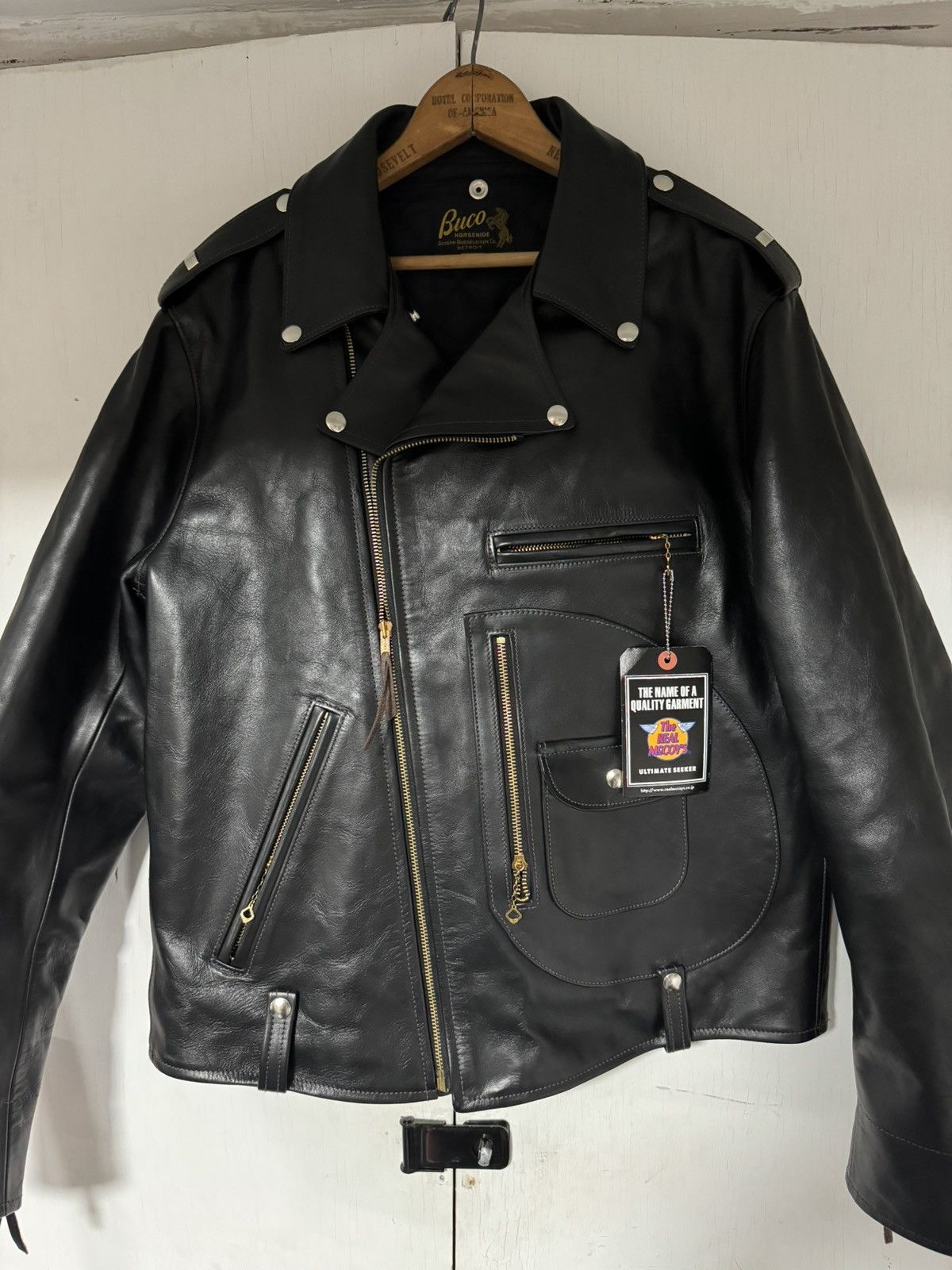 The Real McCoy's Buco J-24 Horsehide Leather Jacket (2021 Model) Size US S / EU 44-46 / 1 - 1 Thumbnail
