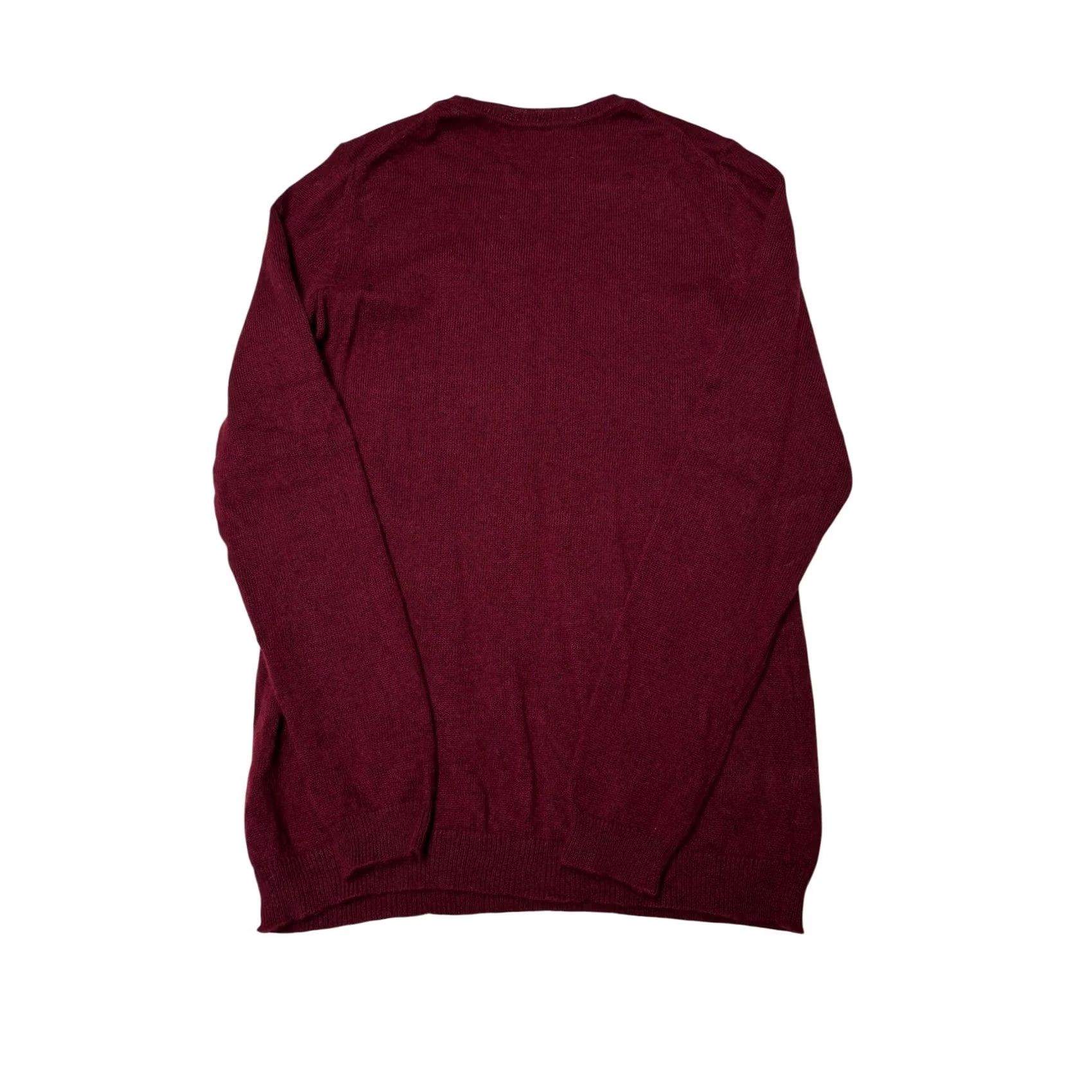 Charter Club Charter Club Luxury 100% Cashmere Crewneck Sweater Burgundy Red Small Women Knit Pullover Crew Neck Long Sleeve Solid Knit Wool? Size S / US 4 / IT 40 - 3 Thumbnail