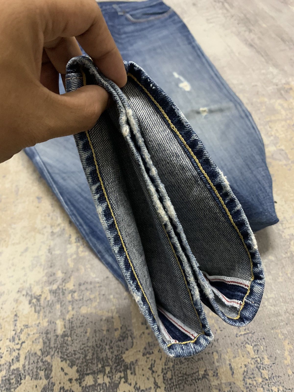 Levi's Vintage Levi's 502 Distressed Straight Jeans Size US 33 - 9 Thumbnail