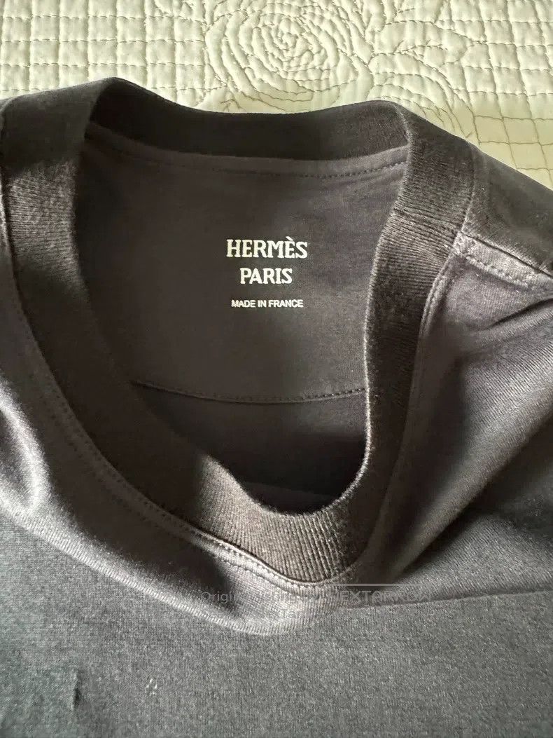 Hermes Hermes Pocked Embroidered T-Shirt Dress Size XS / US 0-2 / IT 36-38 - 3 Thumbnail