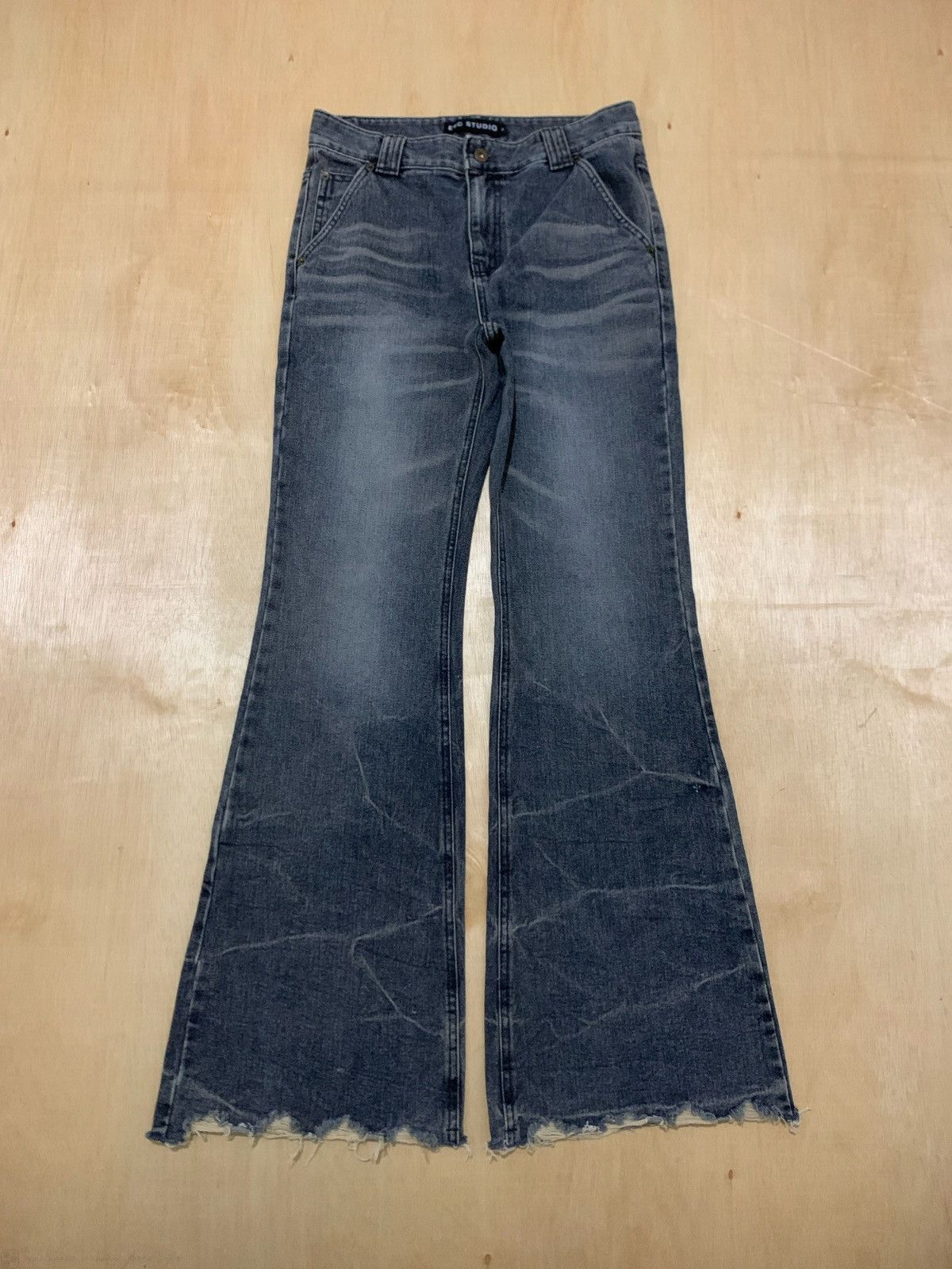 Hysteric Glamour × If Six Was Nine × Japanese Brand Flare Esc Studio Lgb Style Jeans Bootcut Size US 31 - 3 Thumbnail