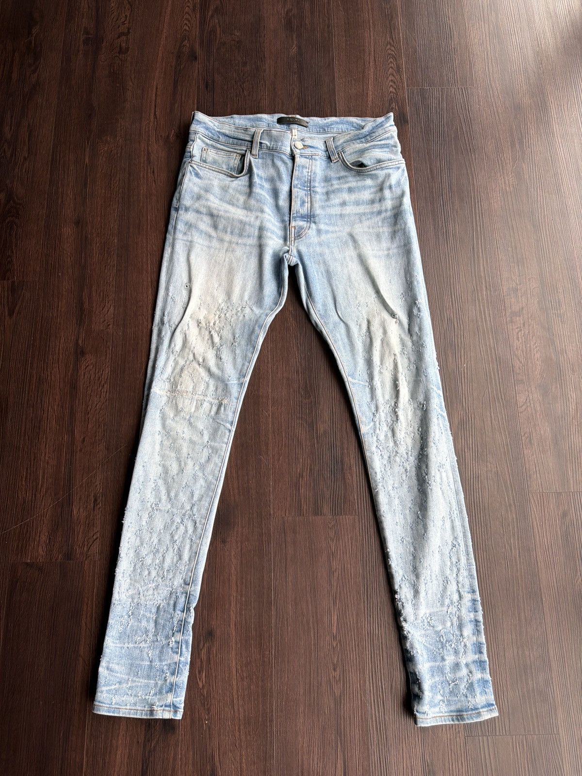Amiri Amiri Light Blue Shotgun Jeans Size US 34 / EU 50 - 1 Thumbnail