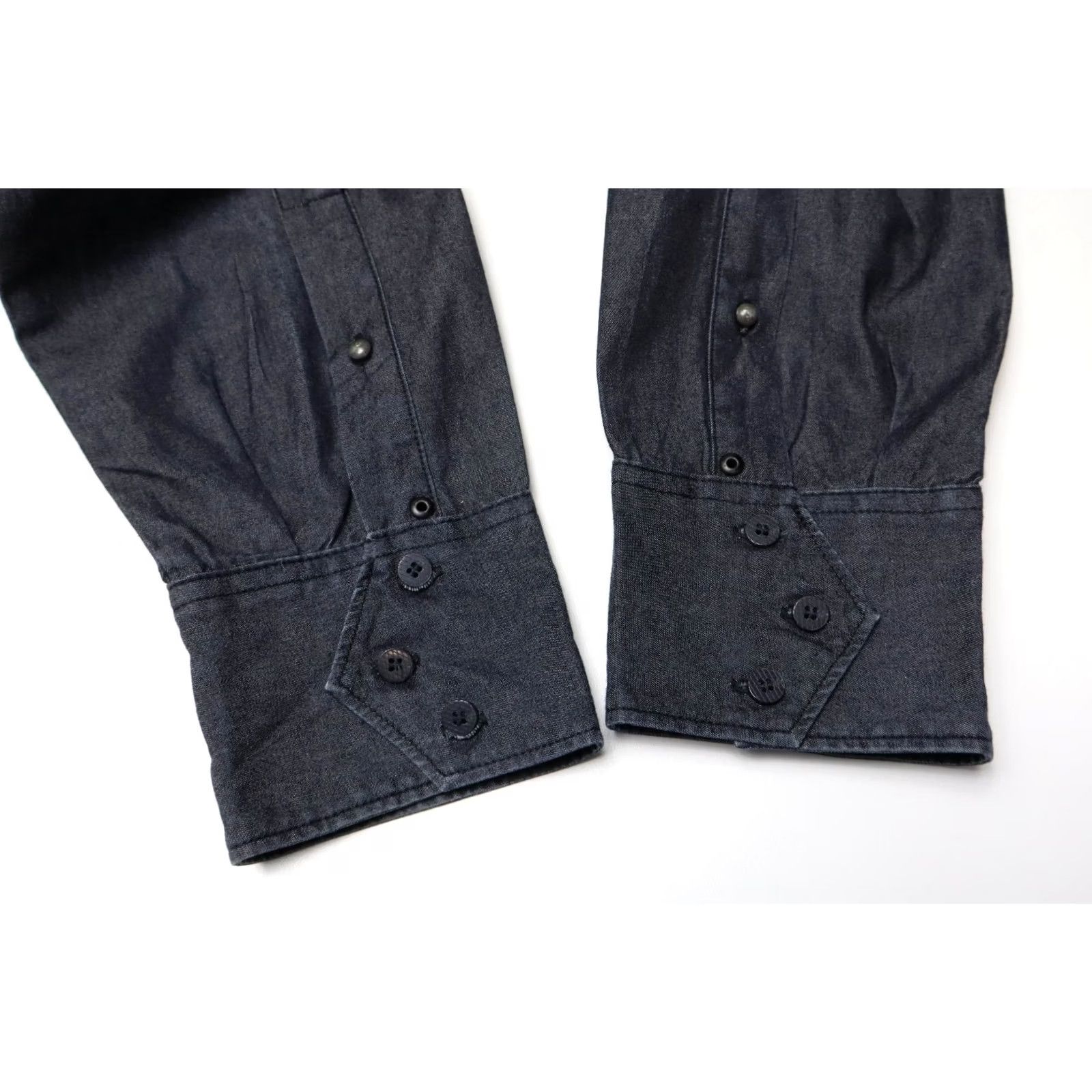 G-Star G-STAR Prime Midnight Shirt Men's LARGE Dark Blue Pocket Spread Collar Logo Size US L / EU 52-54 / 3 - 5 Thumbnail