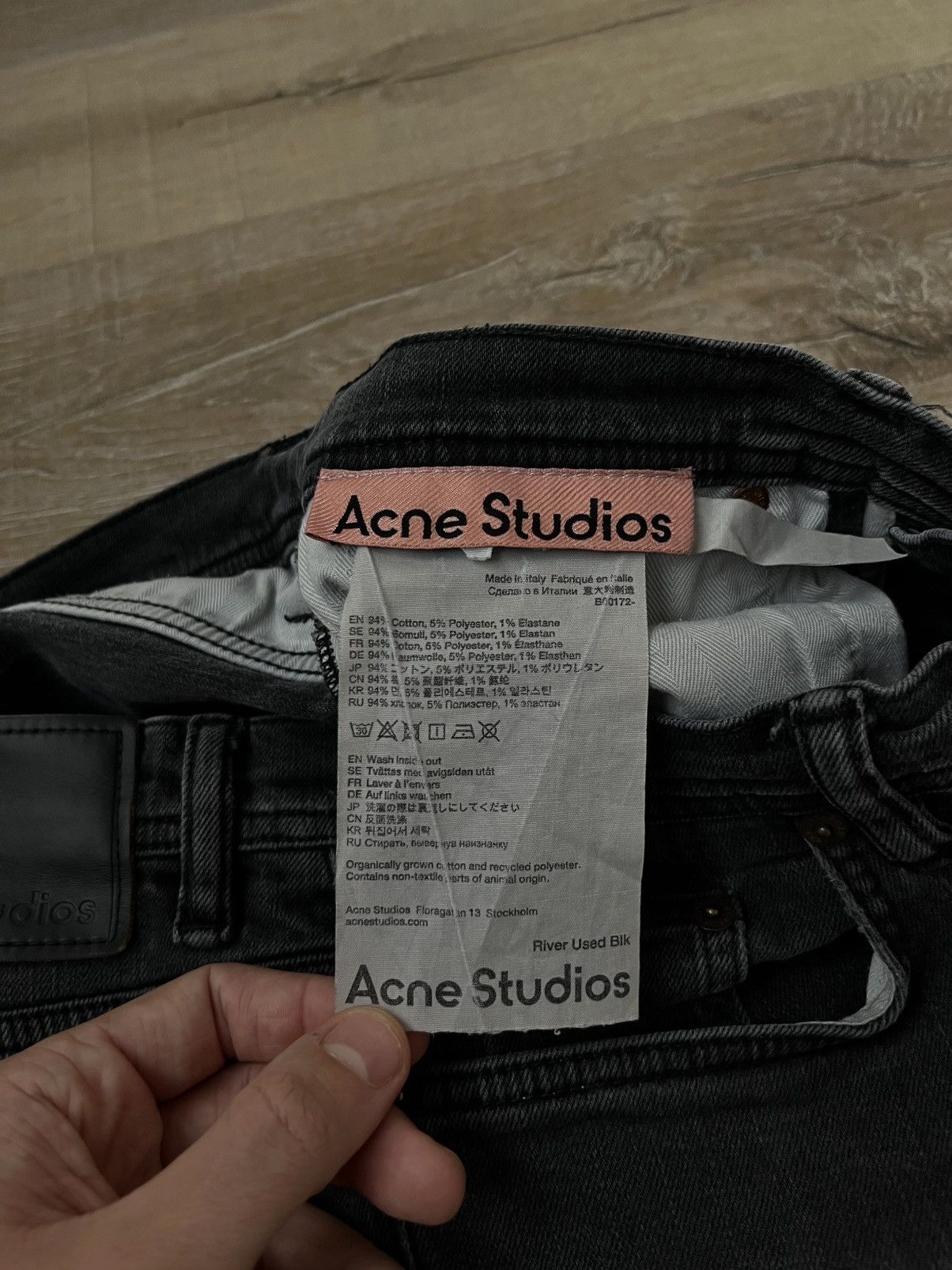 Acne Studios Acne Studios River Used Black Men's Jeans Size US 30 / EU 46 - 8 Thumbnail