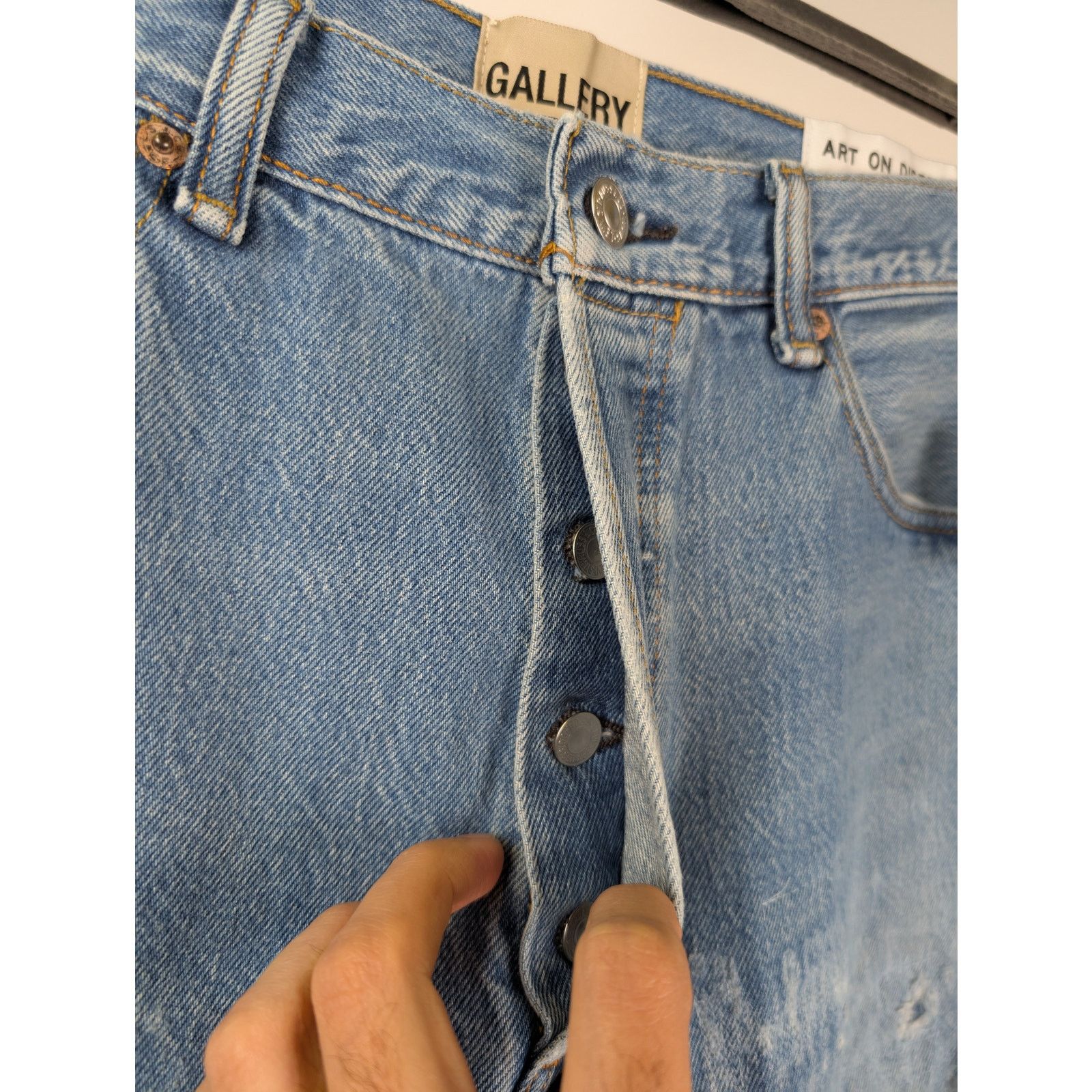 Gallery Dept. o1rshd1 Denim Jean Pants in Indigo Blue Size US 30 / EU 46 - 8 Thumbnail