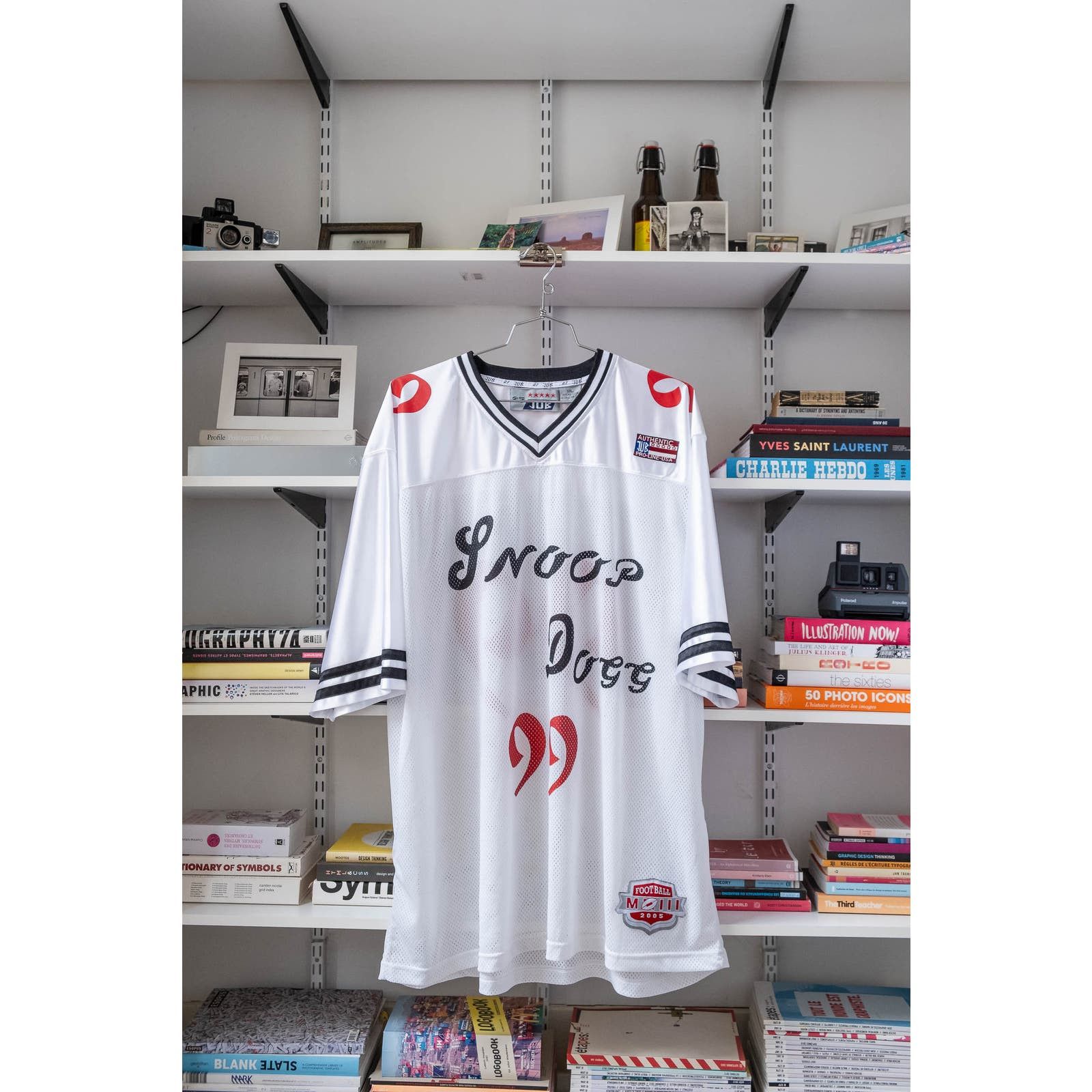 image of Snoop Dogg x Vintage 05 Jub Snoop Dog Football 99 Jersey White/black/red, Men's (Size 2XL)