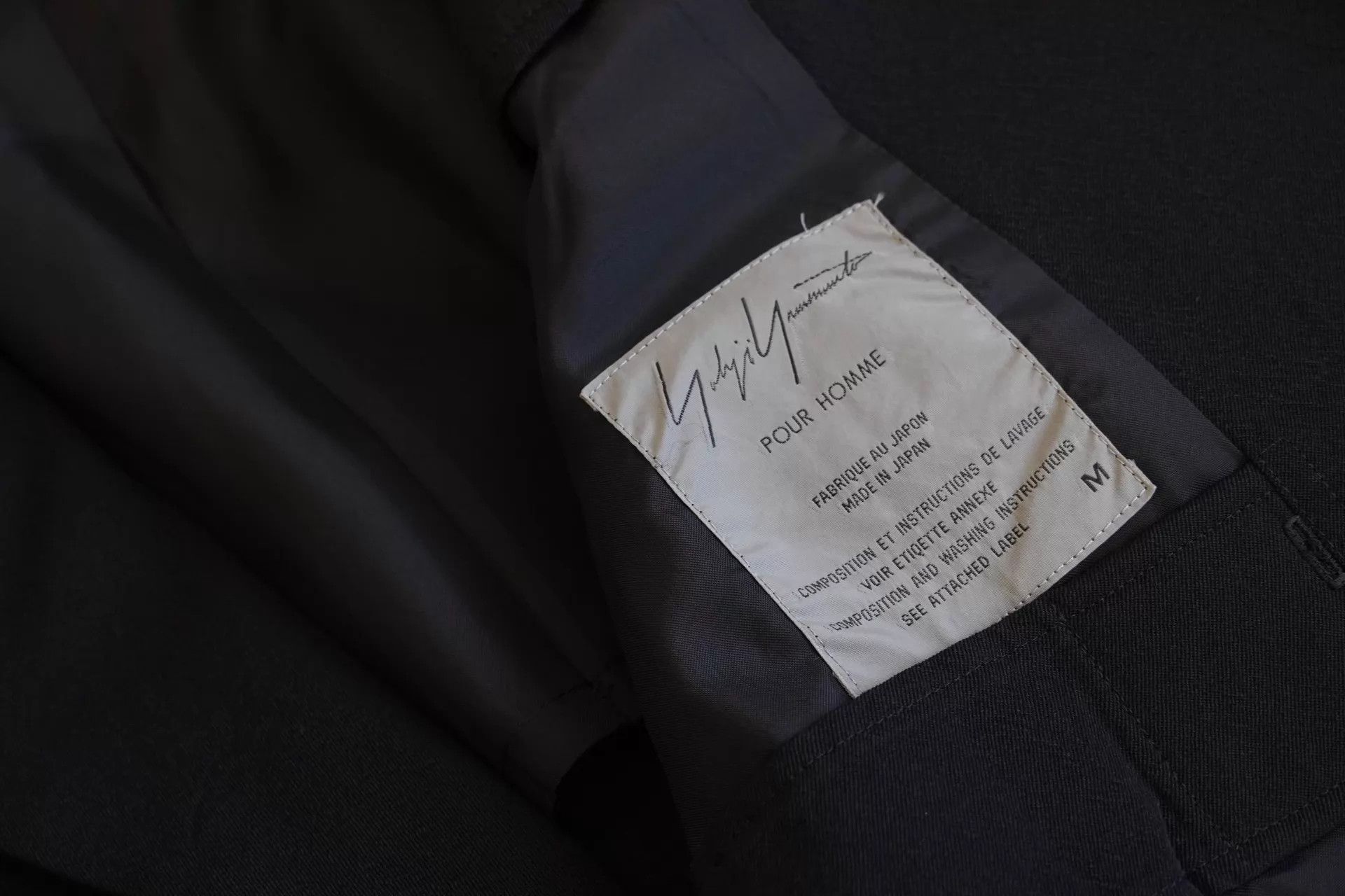 Yohji Yamamoto Yohji Yamamoto 96SS Leather-Paneled Cutout Wool Jacket Size US M / EU 48-50 / 2 - 7 Thumbnail
