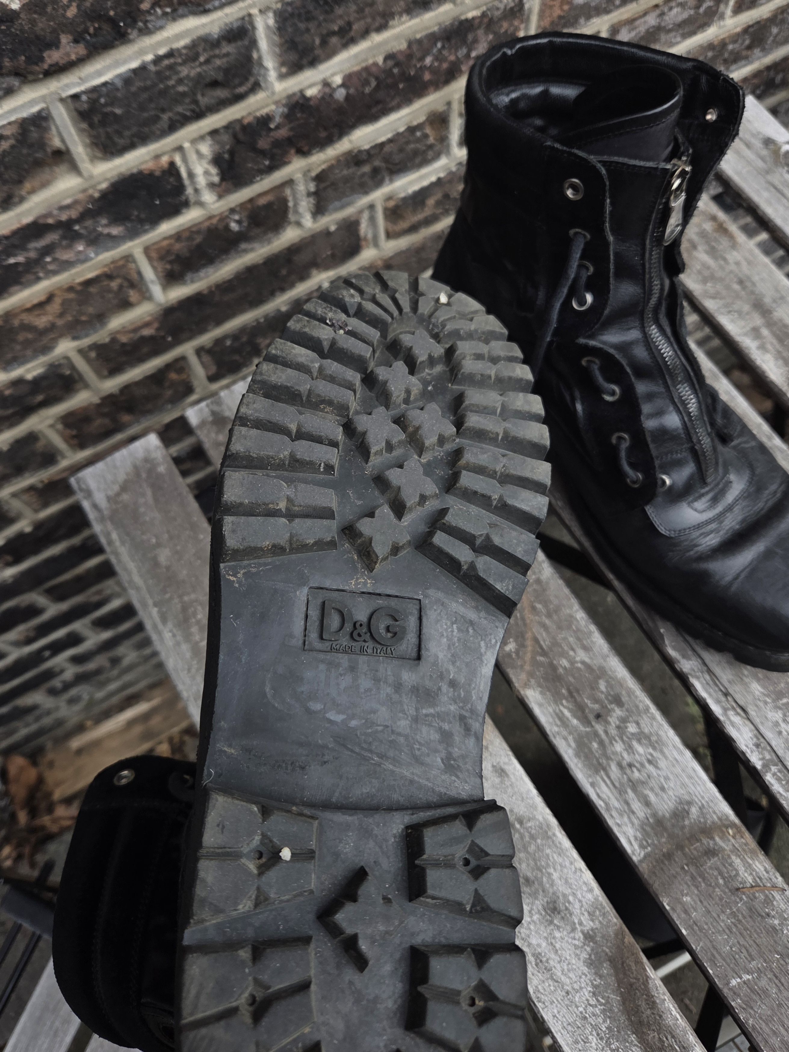 Dolce & Gabbana Dolce & Gabbana leather Combat boots Size US 9.5 / EU 42-43 - 10 Thumbnail
