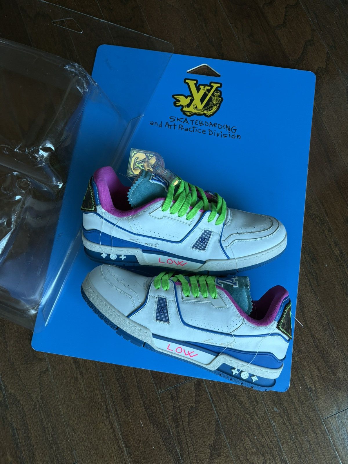 Louis Vuitton RARE Louis Vuitton Virgil Upcycled Trainer SoHo Exclusive Size US 12 / EU 45 - 1 Thumbnail