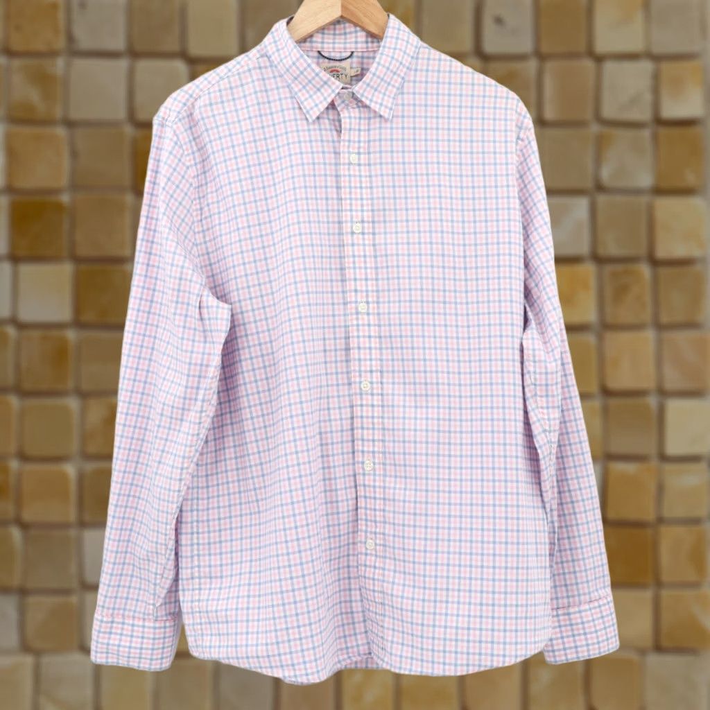 Faherty Faherty Shirt Button-Up Plaid Long Sleeve The Movement Multicolor Cotton Tencel Nylon Elastane L Size US L / EU 52-54 / 3 - 1 Thumbnail