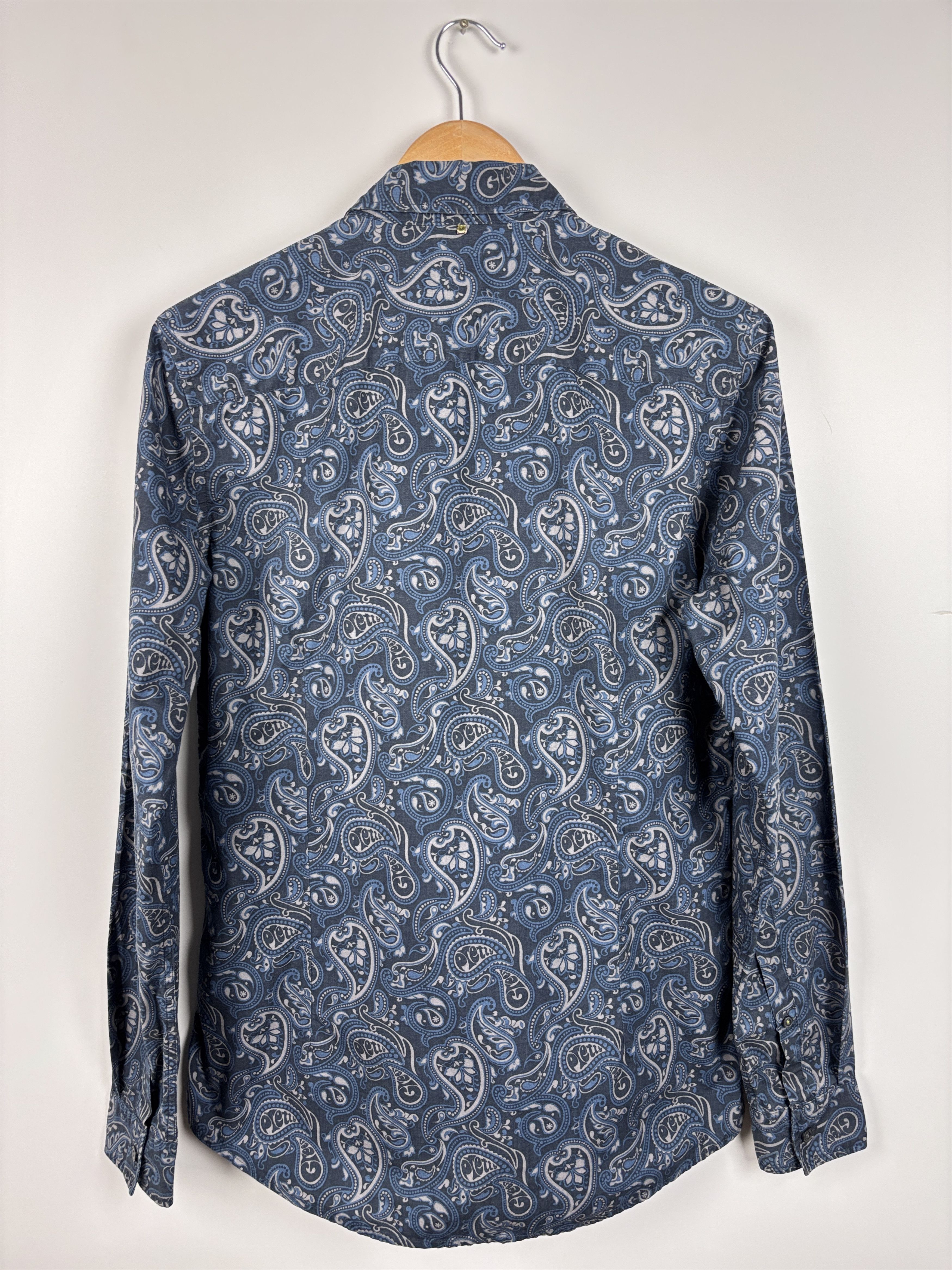 Pretty Green Pretty Green Plaisey Button Down Shirt Slim Fit Blue S Size US S / EU 44-46 / 1 - 4 Thumbnail
