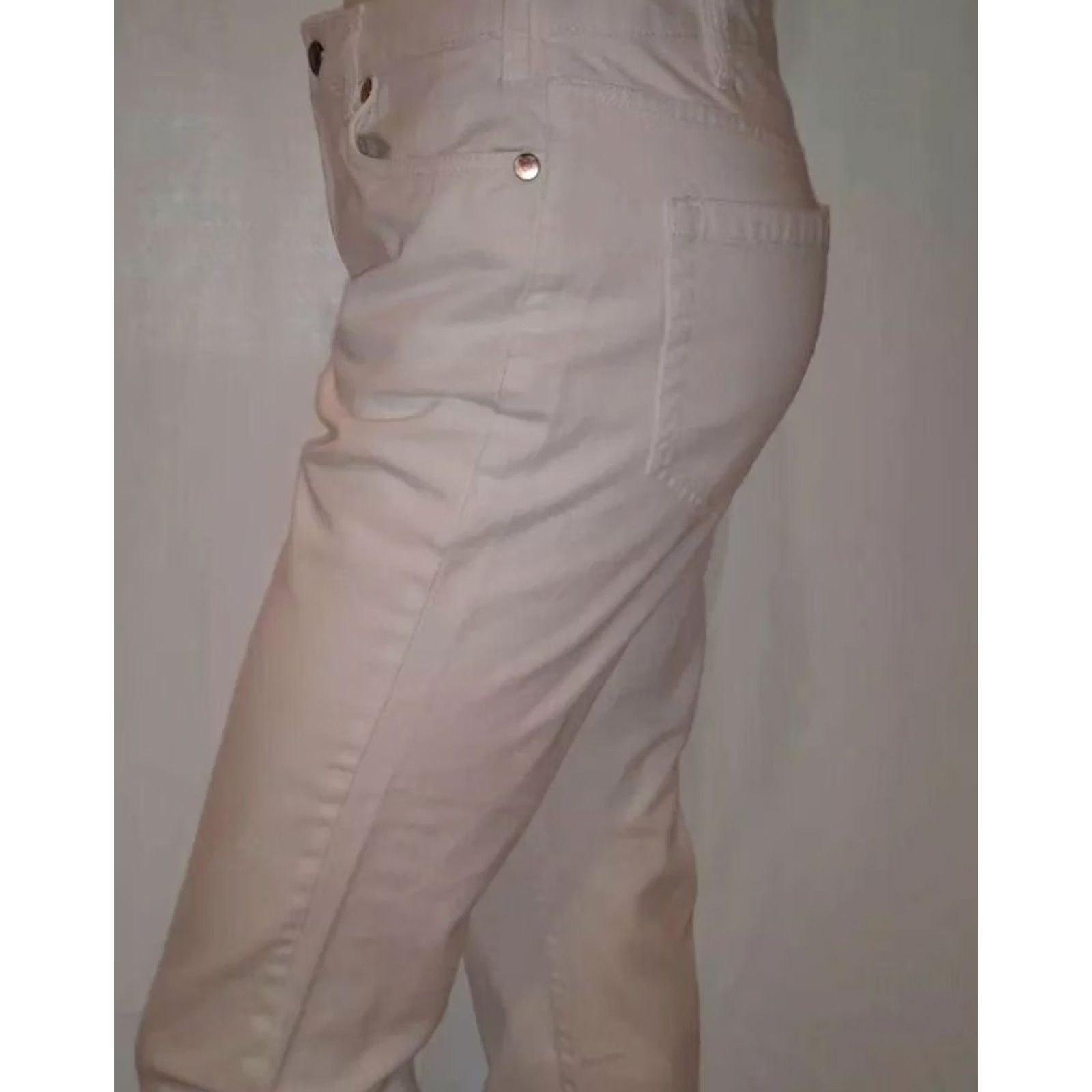 Tommy Hilfiger Tommy Hilfiger Womens White Jean Capri Pants 6 Tall 100% Cotton Casual Size 28" / US 6 / IT 42 - 5 Thumbnail