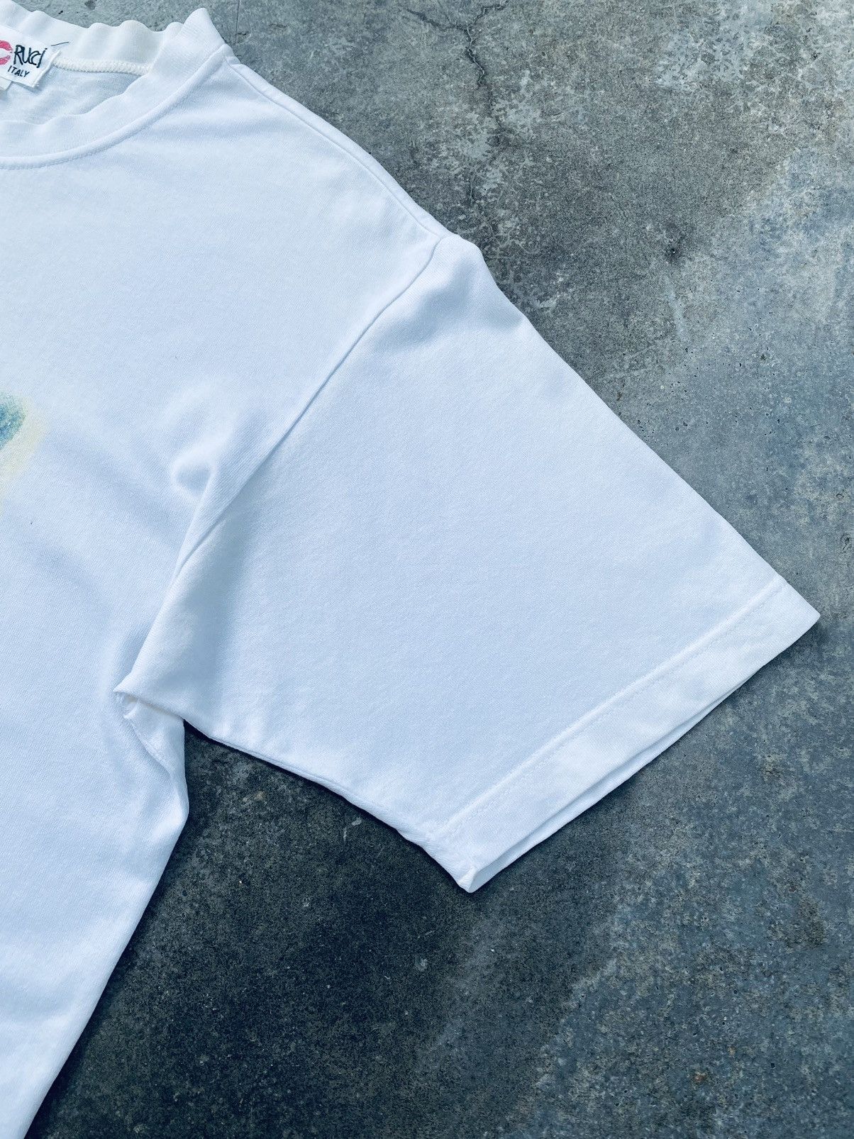 Fiorucci Vintage 90s Fiorucci Baby Kiss Art Distressed Tees Size US M / EU 48-50 / 2 - 15 Thumbnail