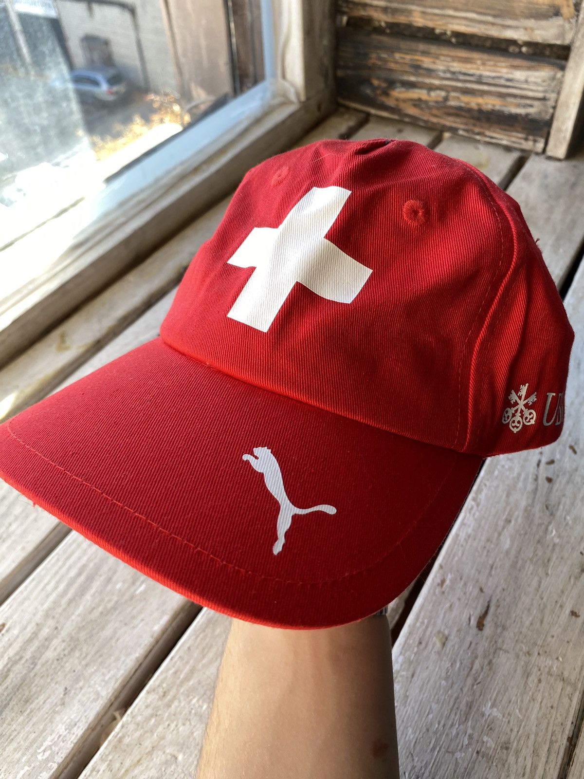 Puma 🔥Puma Swiss Soccer Team UBS Baseball Sport CAP HAT Size ONE SIZE - 3 Thumbnail