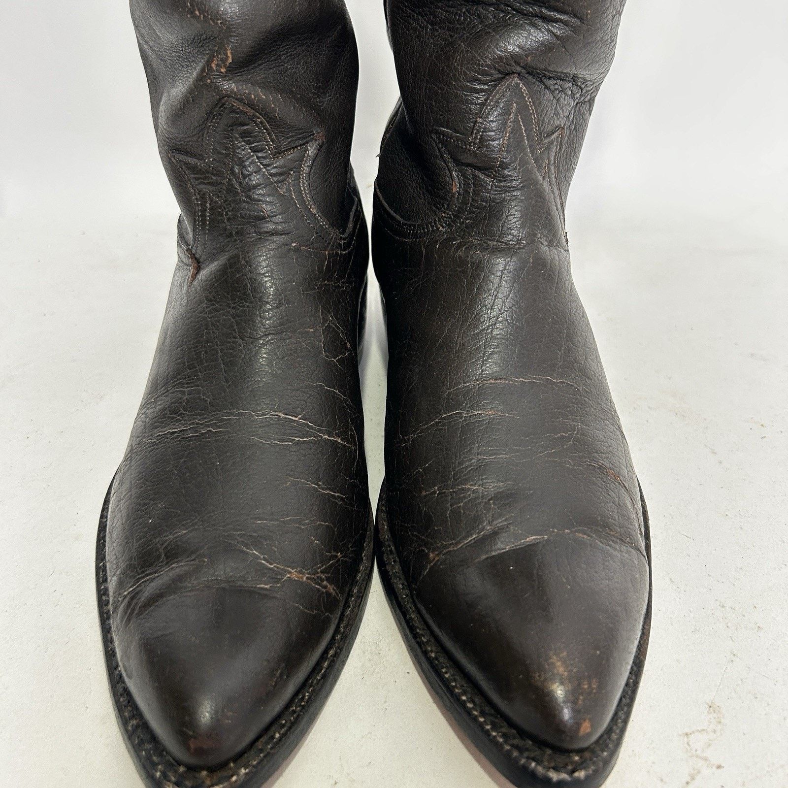 Tony Lama Tony Lama Gold Label Water Buffalo Cowboy Boots “Espresso” Size US 10.5 / EU 43-44 - 7 Thumbnail