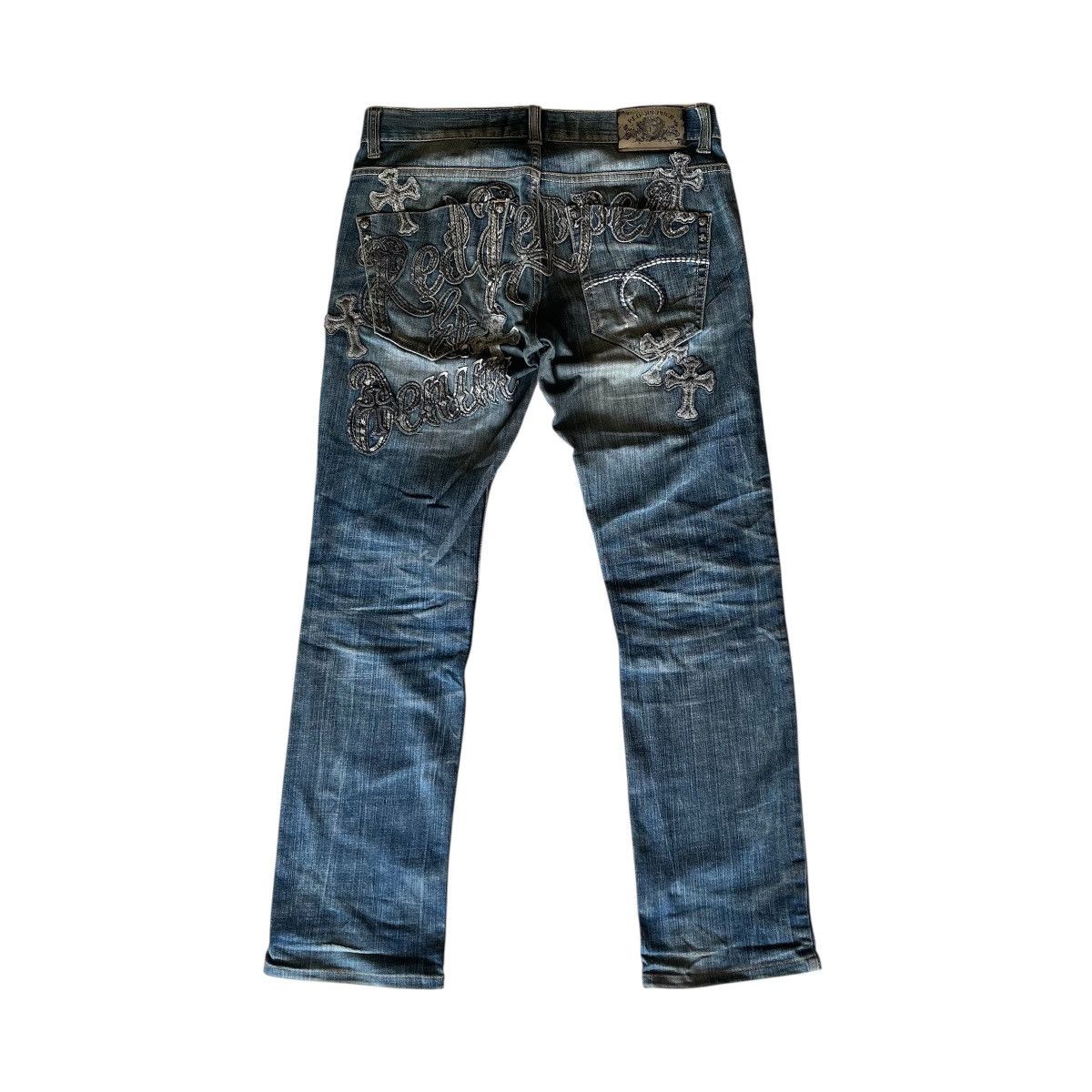 If Six Was Nine Redpapper Cross Patch Jeans Japanese Ifsixwasnine LGB style Size US 32 / EU 48 - 1 Thumbnail