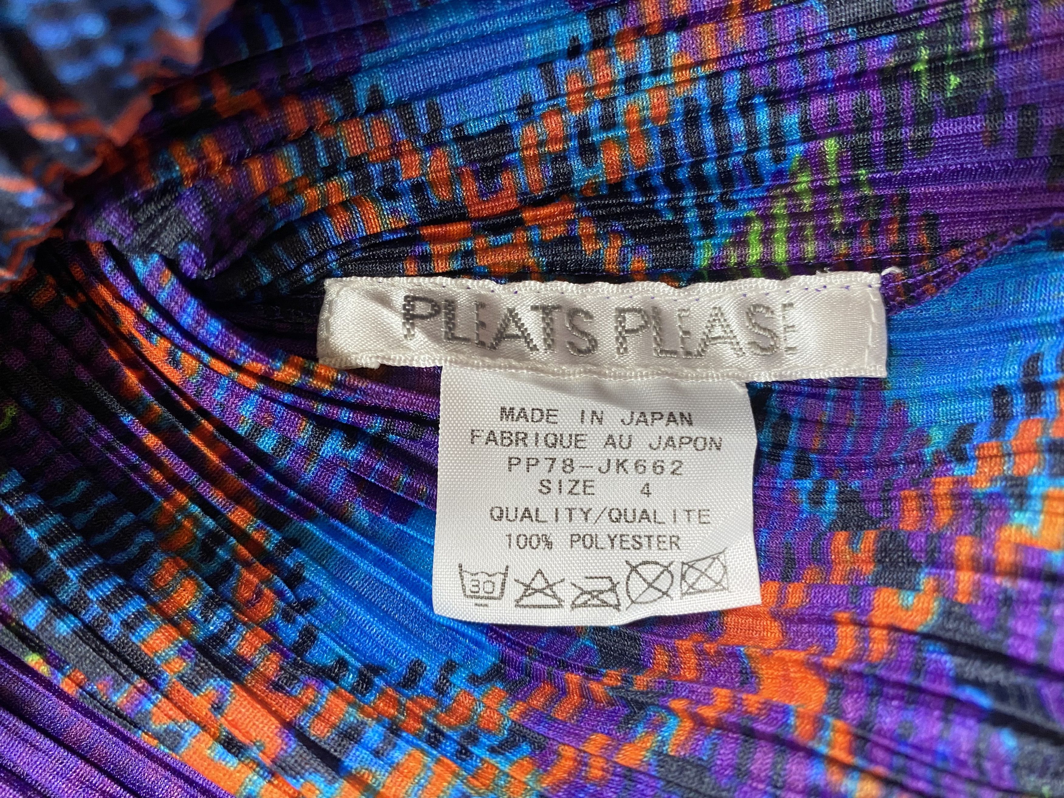 Issey Miyake ISSEY MIYAKE PLEATS PLEASE Argyle Print Fringe Size S / US 4 / IT 40 - 8 Thumbnail