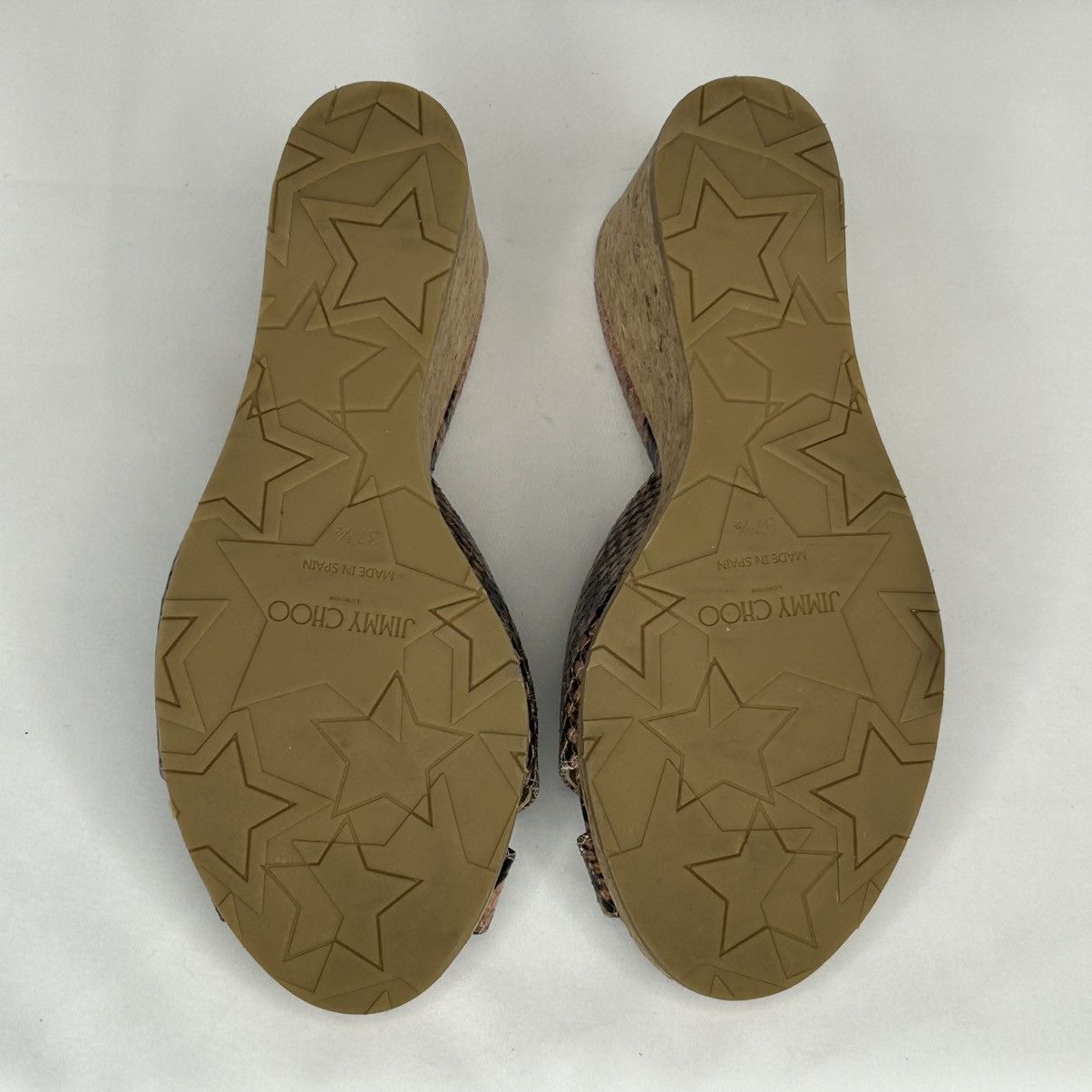 Jimmy Choo Jimmy Choo Almer 80 Snake-Effect Leather Sandals, 37 1/2 Size US 7.5 / IT 37.5 - 8 Thumbnail