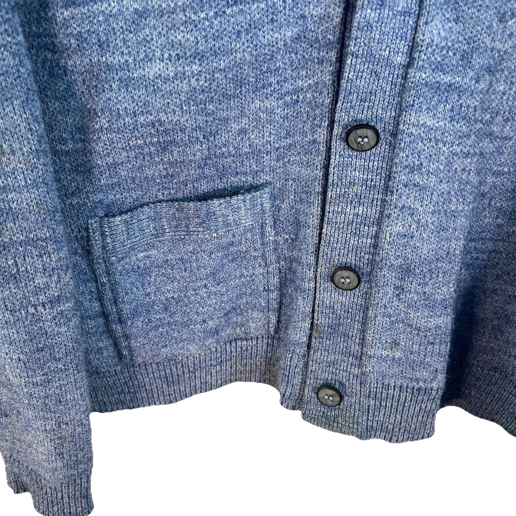 Vintage VINTAGE Cadet Store Cardigan Knit Sweater Men’s Size M/L Blue Wool Blend Cardigan 90s Classic Preppy Mens Size US L / EU 52-54 / 3 - 2 Thumbnail