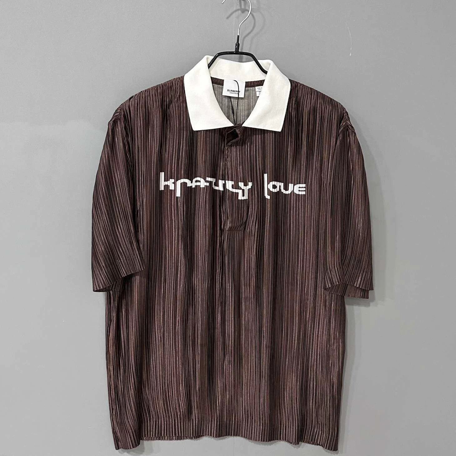 Burberry Burberry Black Pleated Polo Shirt UK2 Size US M / EU 48-50 / 2 - 1 Thumbnail