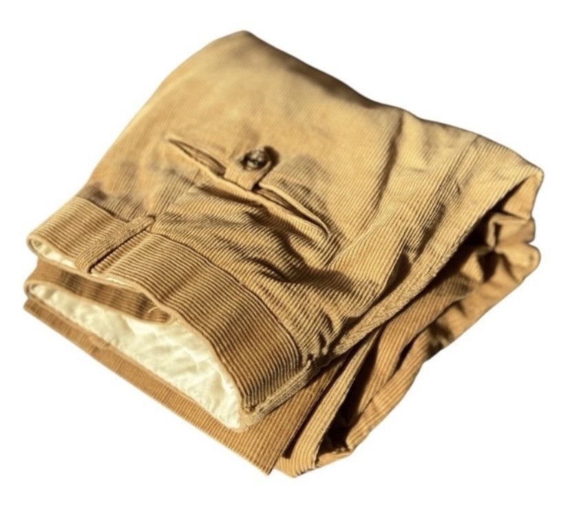 Band Of Outsiders Band Of Outsiders Mens Corduroy Pants USA Made Tan 33x30 Size US 33 - 1 Thumbnail