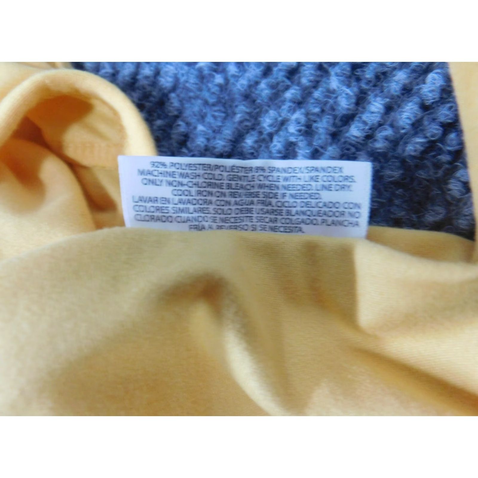 Vintage Bobbie Brooks Blouse Womens M Yellow Casual Crew Neck Pullover Stretch Regular Size M / US 6-8 / IT 42-44 - 6 Thumbnail