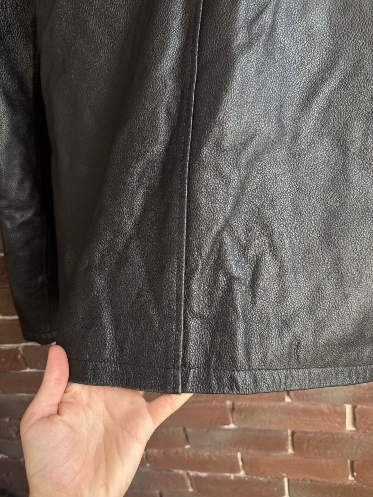 Leather Vintage Genuine Real Leather Jacket High Quality Rock Punk Size US M / EU 48-50 / 2 - 10 Thumbnail