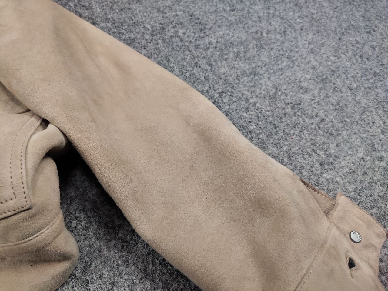 Allsaints Allsaints Sukes Suede Leather Dusty Pink Beige Jacket Size XS / US 0-2 / IT 36-38 - 17 Thumbnail