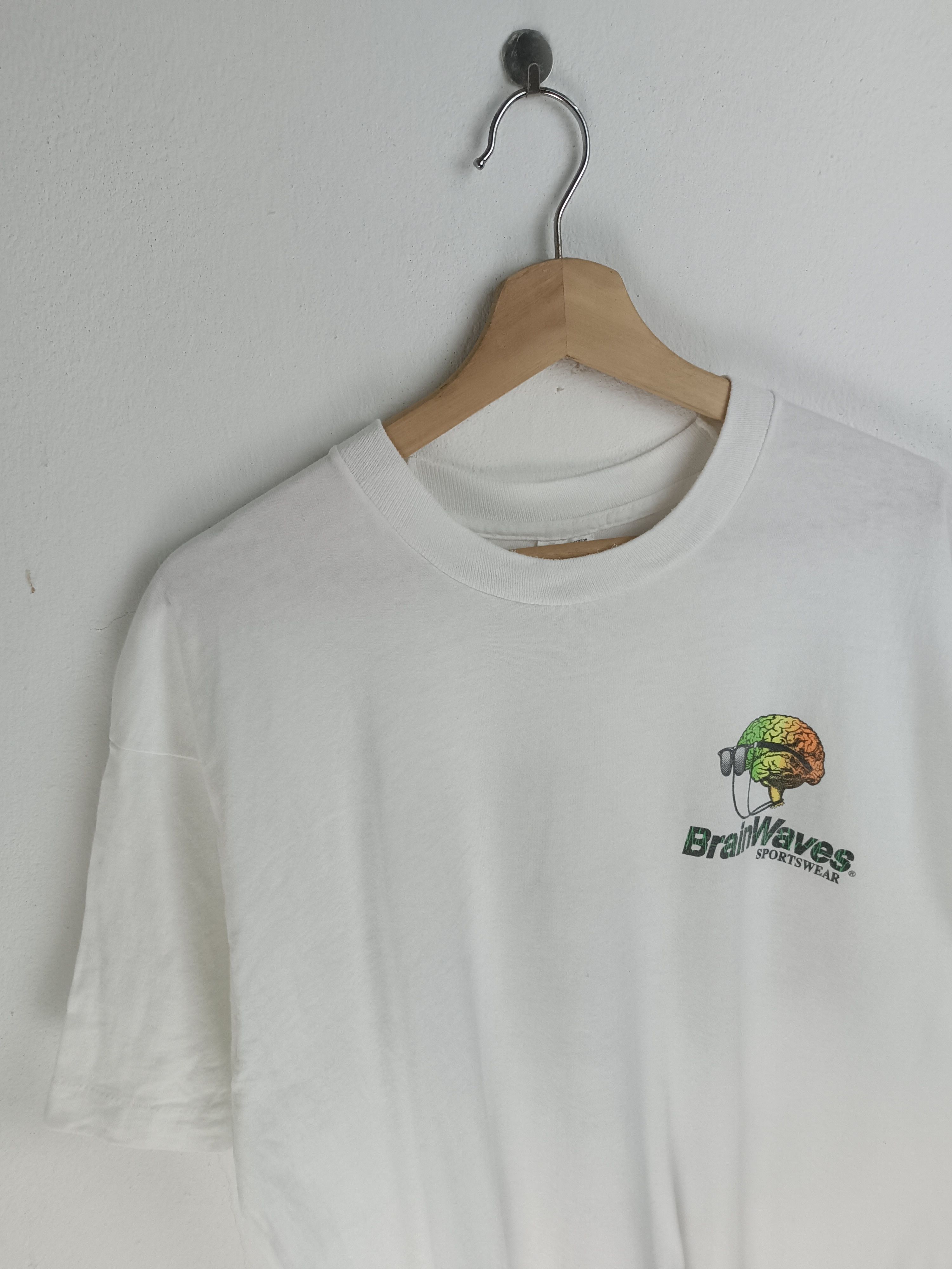 Vintage VINTAGE 90'S BRAIN WAVES SPORTSWEAR ADULT HUMOR FUNNY TEE Size US XL / EU 56 / 4 - 5 Thumbnail