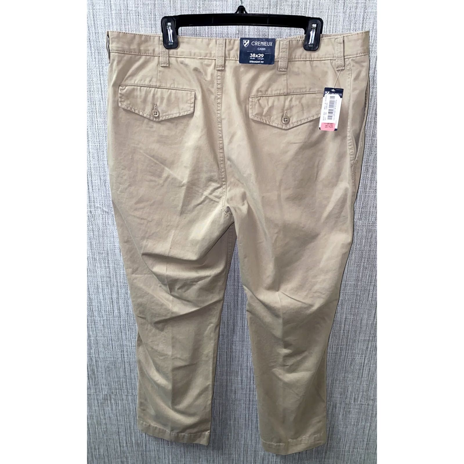 Cremieux Cremieux Mens Beige Straight Fit Casual Pants Size 38 X 29 NWT Size US 38 / EU 54 - 4 Thumbnail