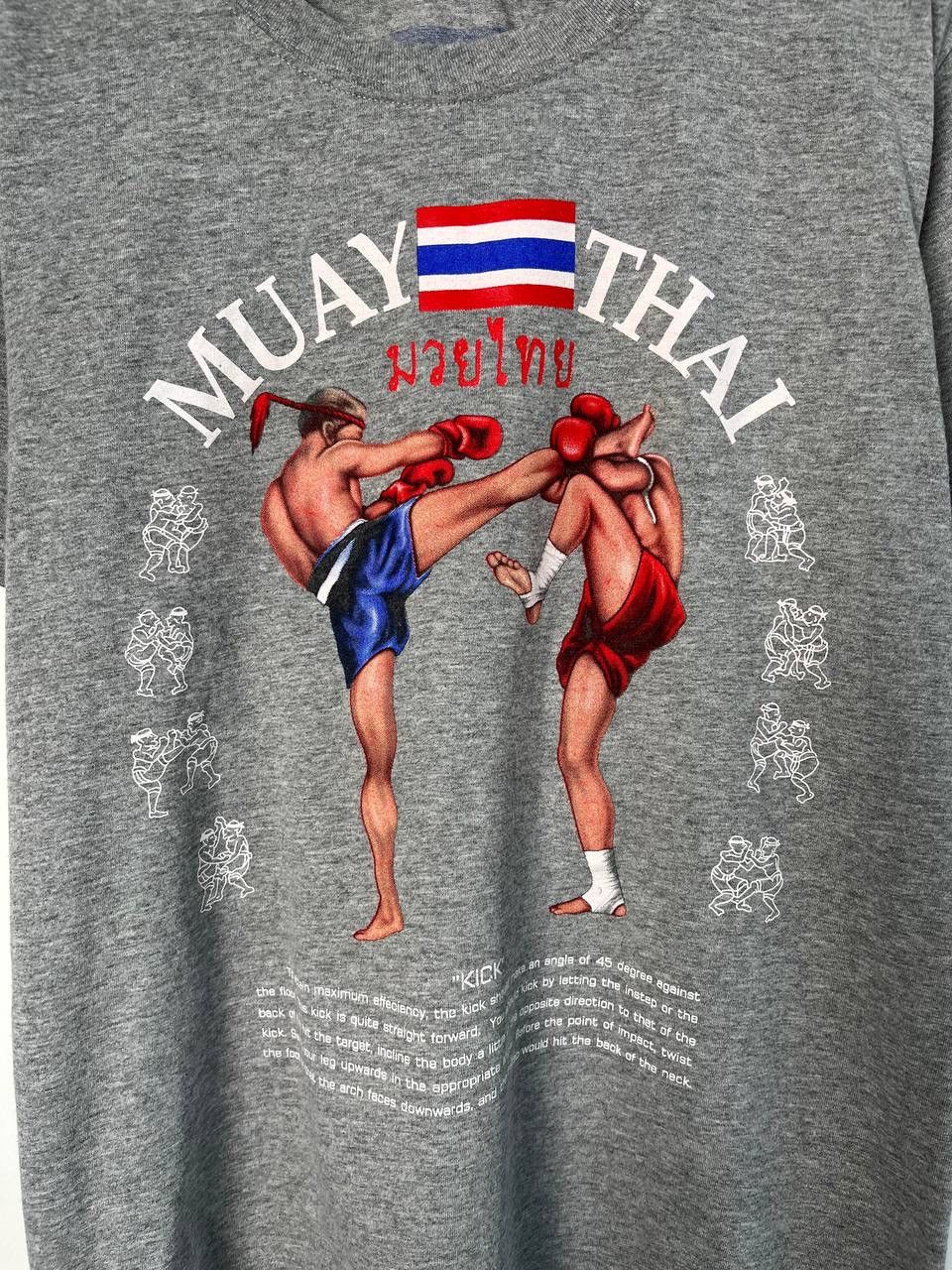 Other Vintage Muay Thai Thailand Boxing Grey Tee Size US L / EU 52-54 / 3 - 2 Thumbnail
