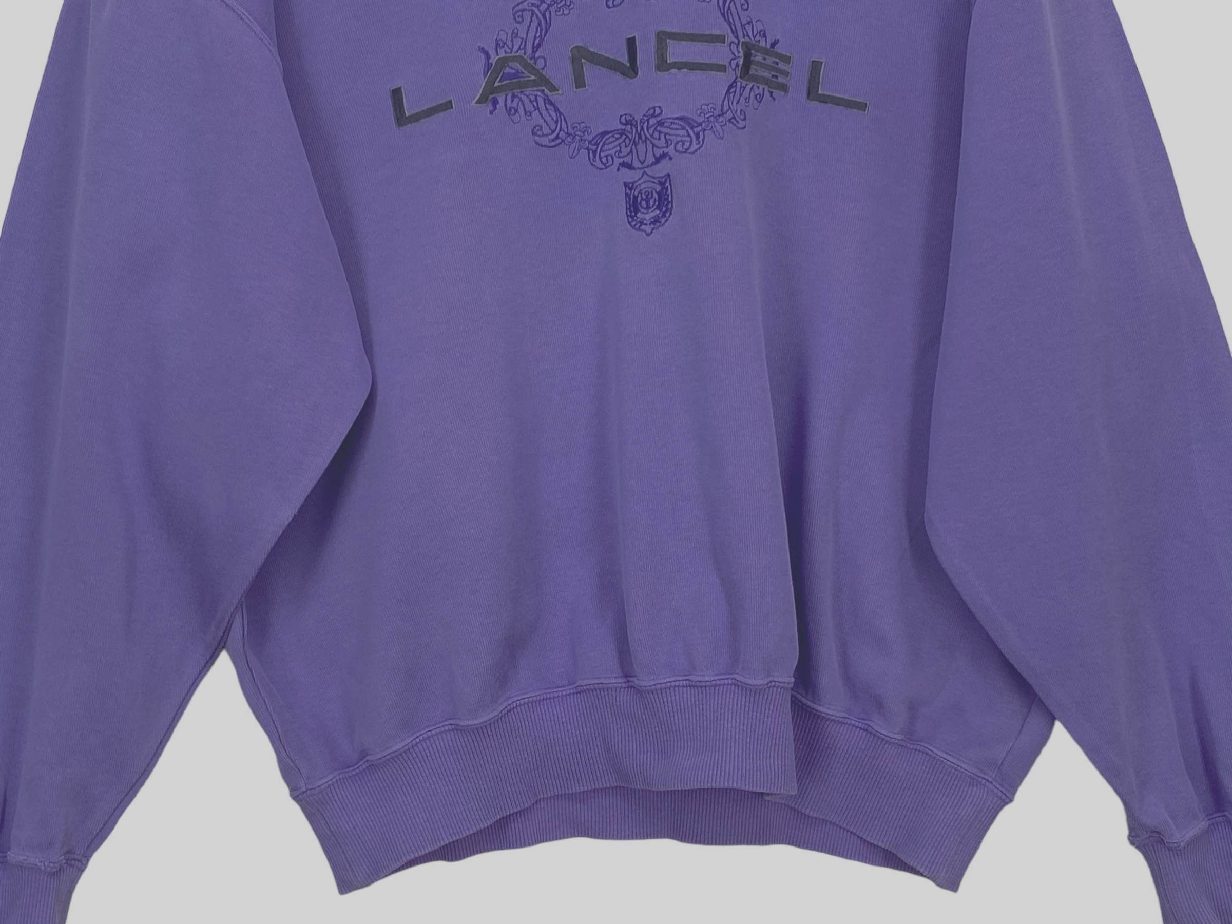 Lancel × Vintage Vintage Lancel Embroidered Sweatshirt 90s Designer Pullover Size US M / EU 48-50 / 2 - 4 Thumbnail