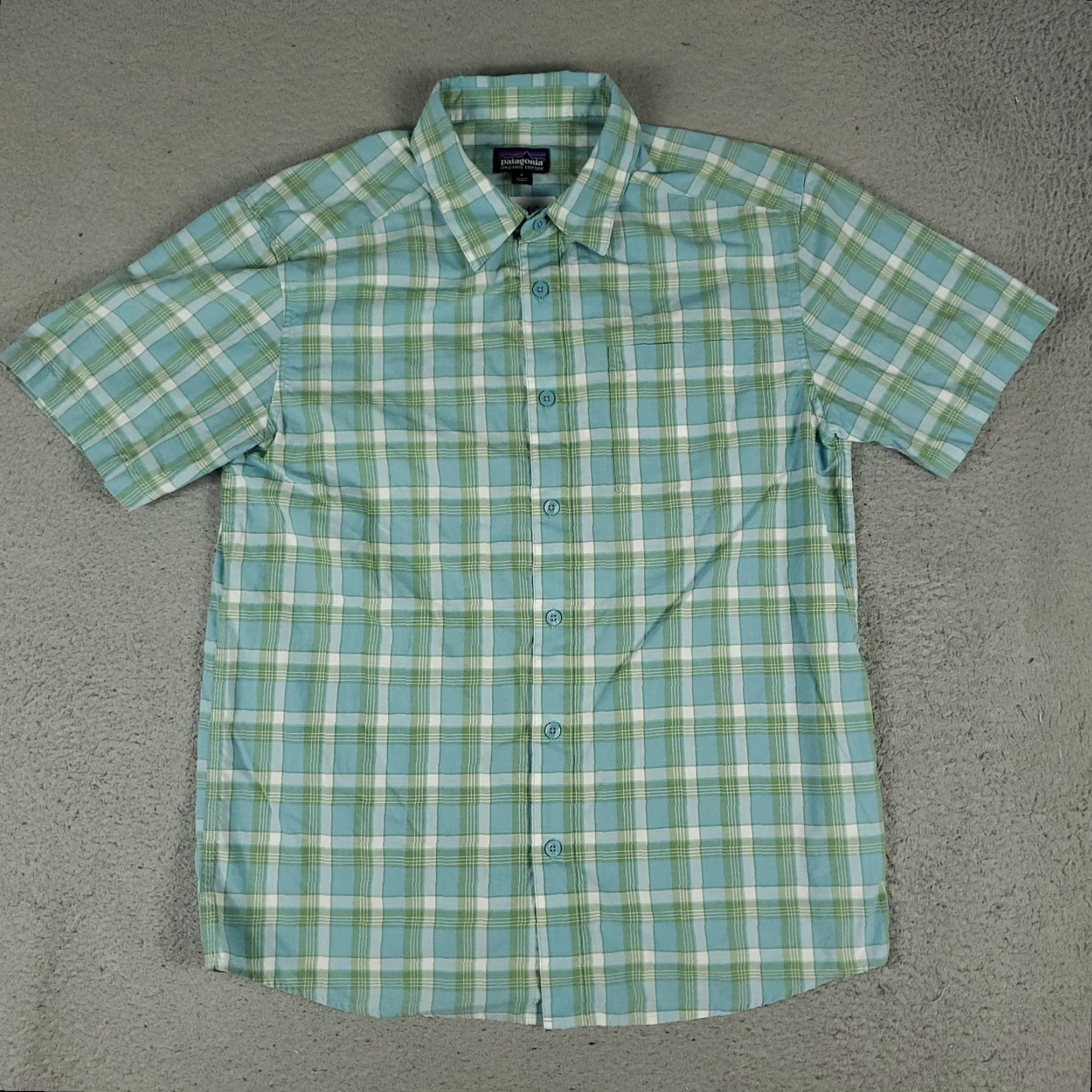 Patagonia Patagonia Shirt Mens Small Blue Plaid Button-Up Short Sleeve Casual Button-Down Size US S / EU 44-46 / 1 - 2 Thumbnail