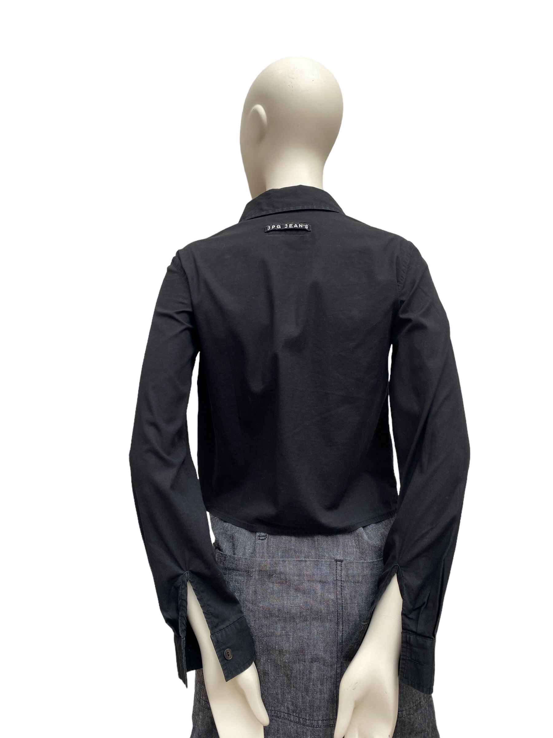 Jean Paul Gaultier Vintage JPG Black Shirt Size S / US 4 / IT 40 - 8 Thumbnail