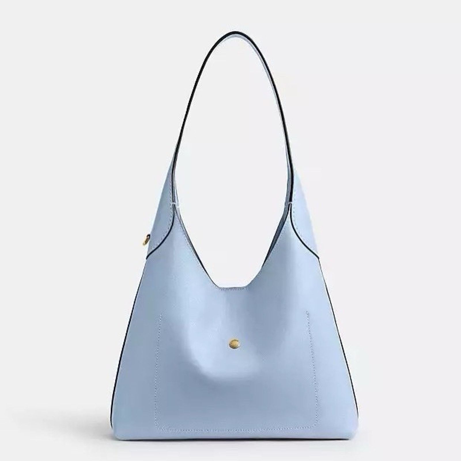 Coach NWT COACH Brooklyn Shoulder Bag 28 Leather Brass/Bluebell Size ONE SIZE - 9 Thumbnail