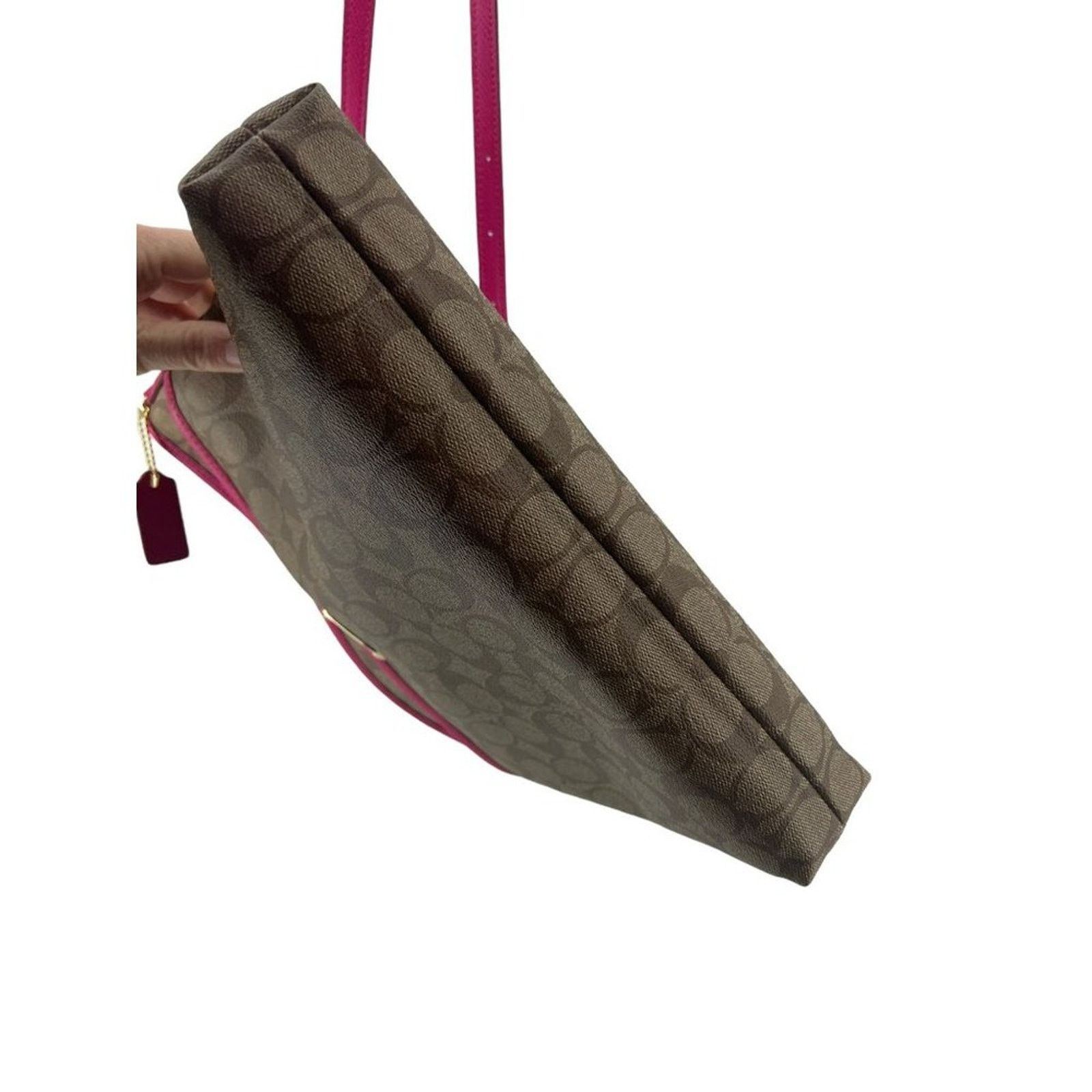 Coach Coach File Monogram Crossbody Bag F34938 Khaki Pink Ruby Size ONE SIZE - 6 Thumbnail