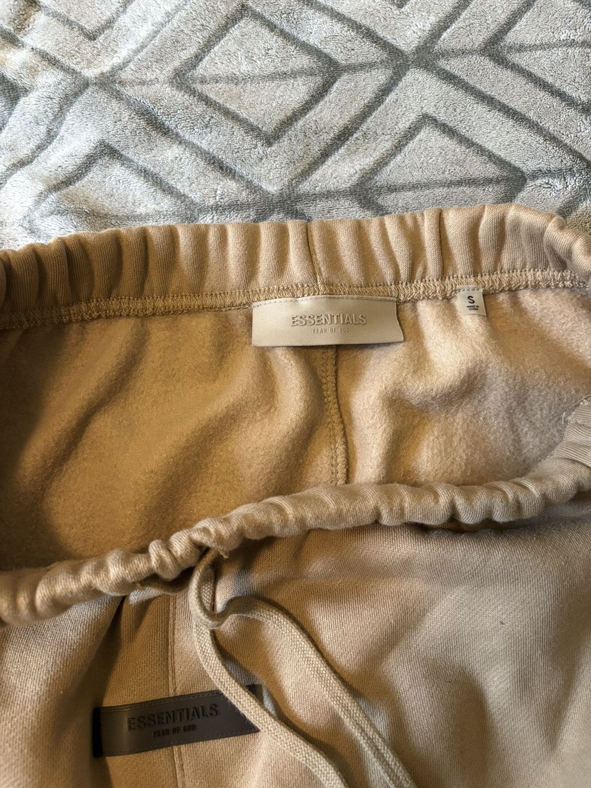 Essentials Essential tan cotton lounge pants Size US 29 - 3 Thumbnail
