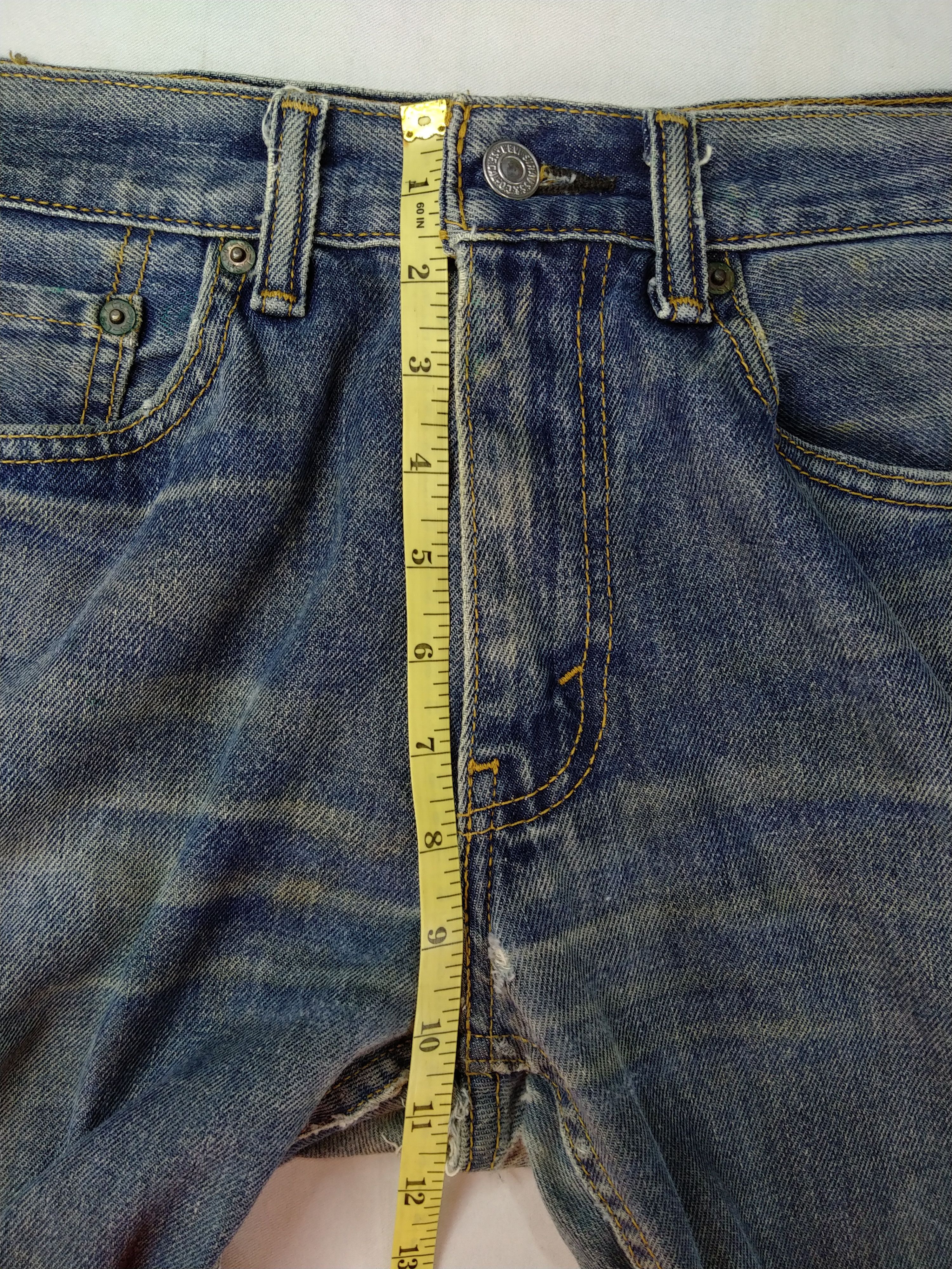 Levi's Distressed Blue Vintage Levi's 505 Denim 31x29.5 -JN146 Size US 31 - 6 Thumbnail