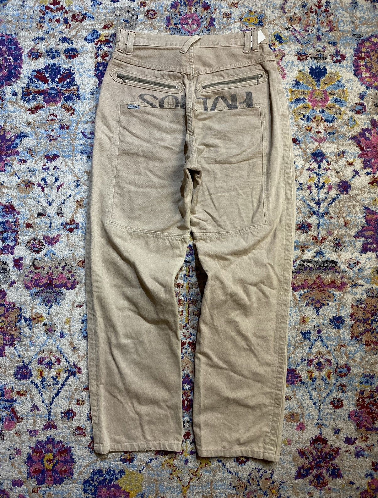 Other Soljah Vintage Double Knee Fatigue Statement Pants 30x33 Size US 32 / EU 48 - 4 Thumbnail