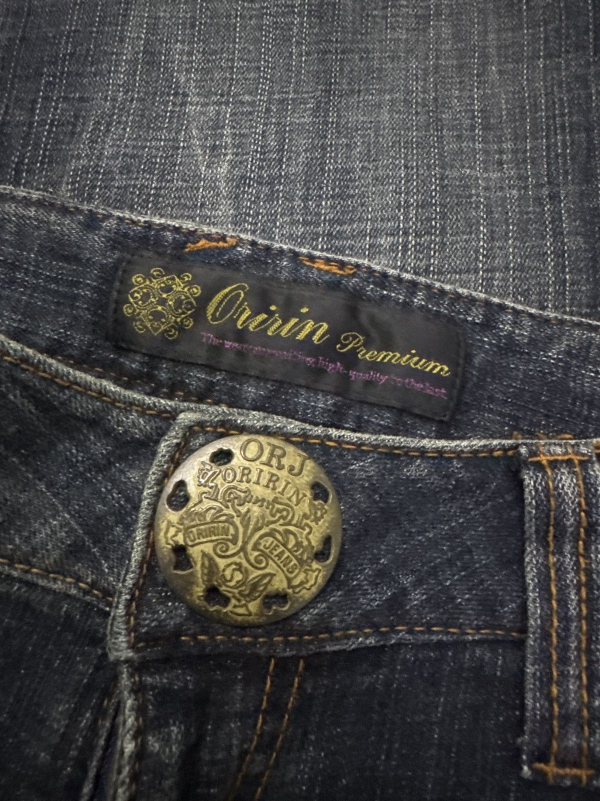 Hysteric Glamour × Le Grande Bleu (L.G.B.) × Vintage FLARE ORIRIN DENIM EMBROIDERY BOOT CUT DENIM Size US 31 - 14 Thumbnail