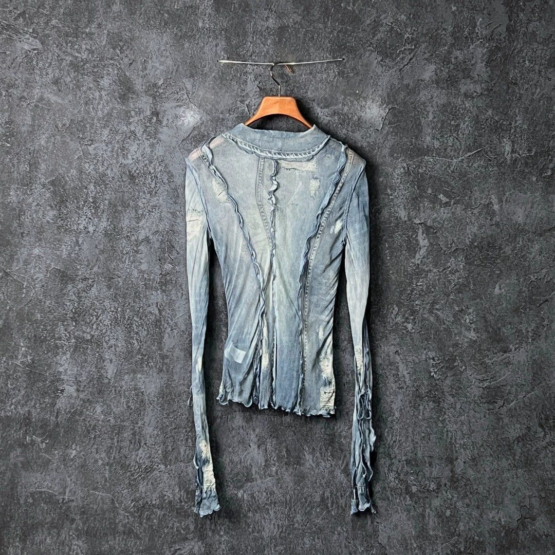 Acne Studios ACNE STUDIOS Lake Blue Tailored Shirt Size XS / US 0-2 / IT 36-38 - 2 Thumbnail